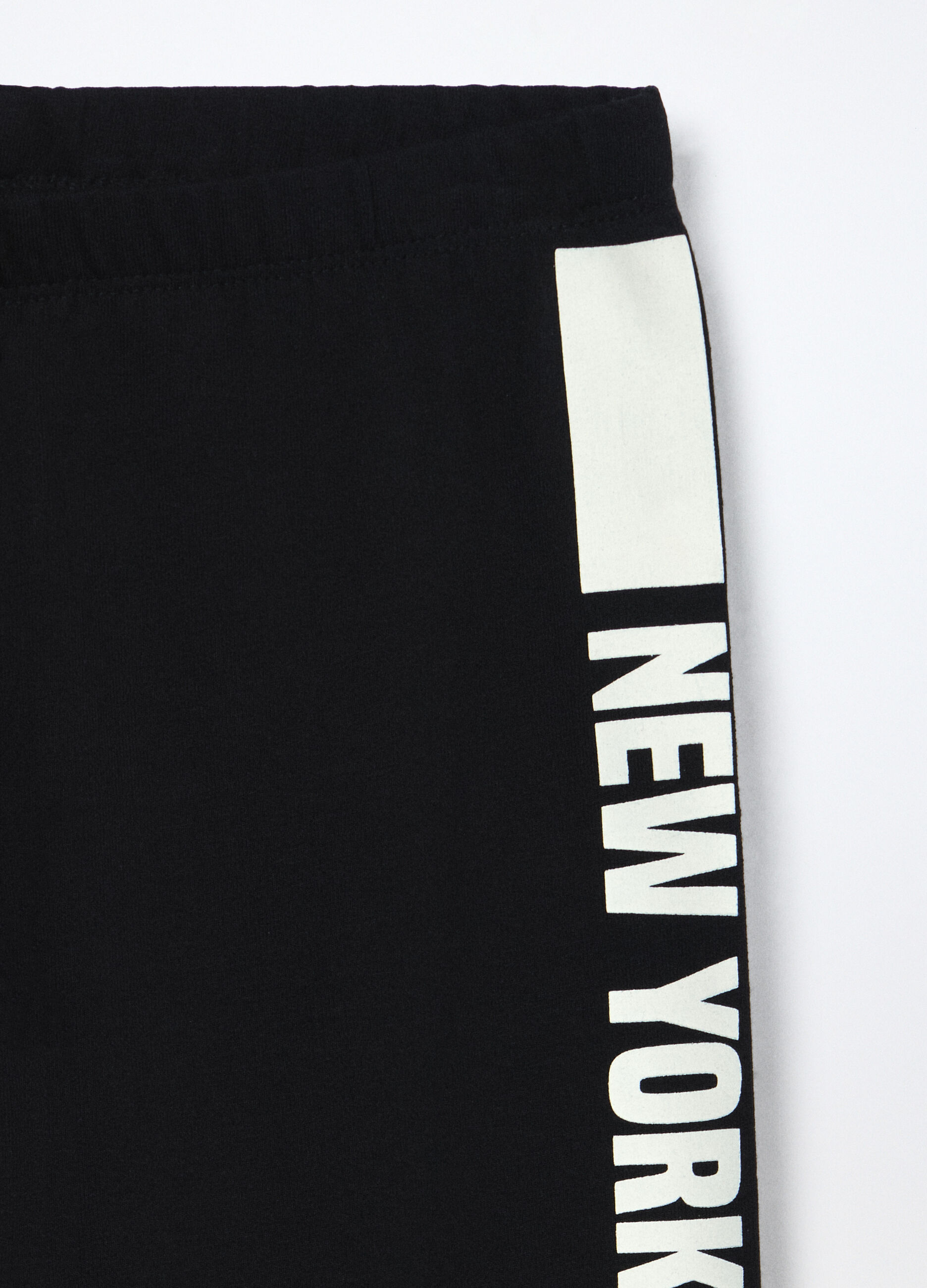 Leggings in french terry di cotone stretch ragazza_2