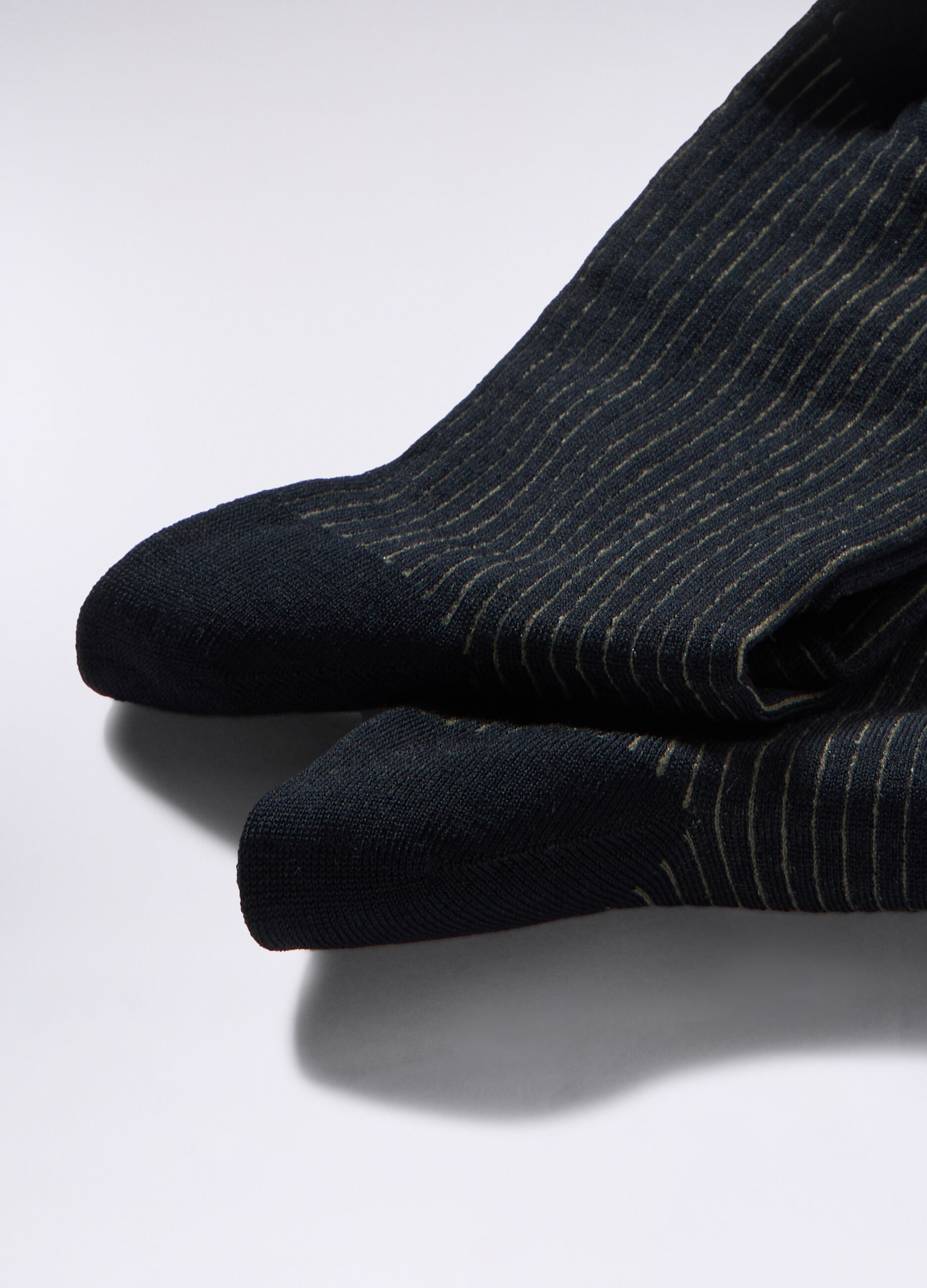 2 pack calze corte in cotone stretch a righe uomo_1