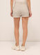 Shorts fit regular in denim di cotone stretch donna_1