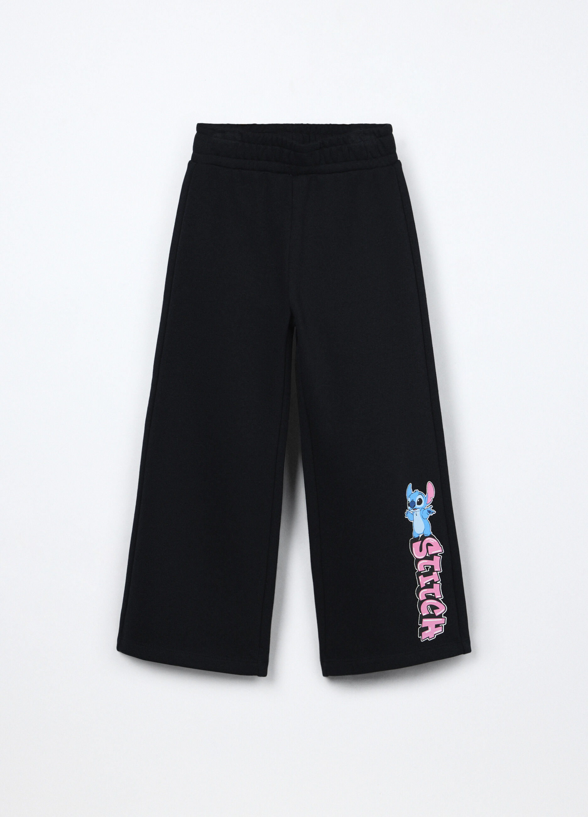 Pantaloni in french terry misto cotone bambina_0