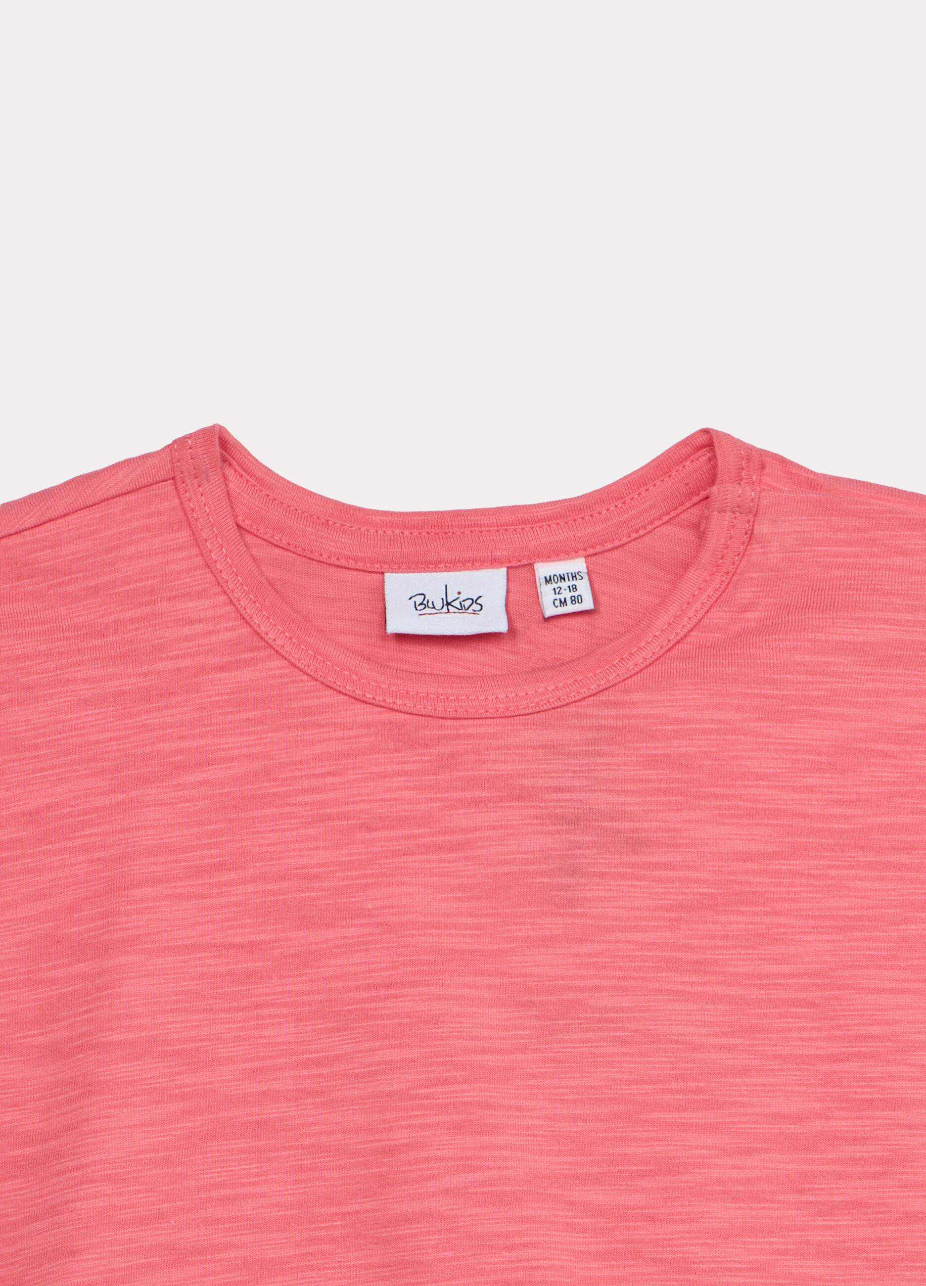 T-shirt in jersey slub di puro cotone bimba_2