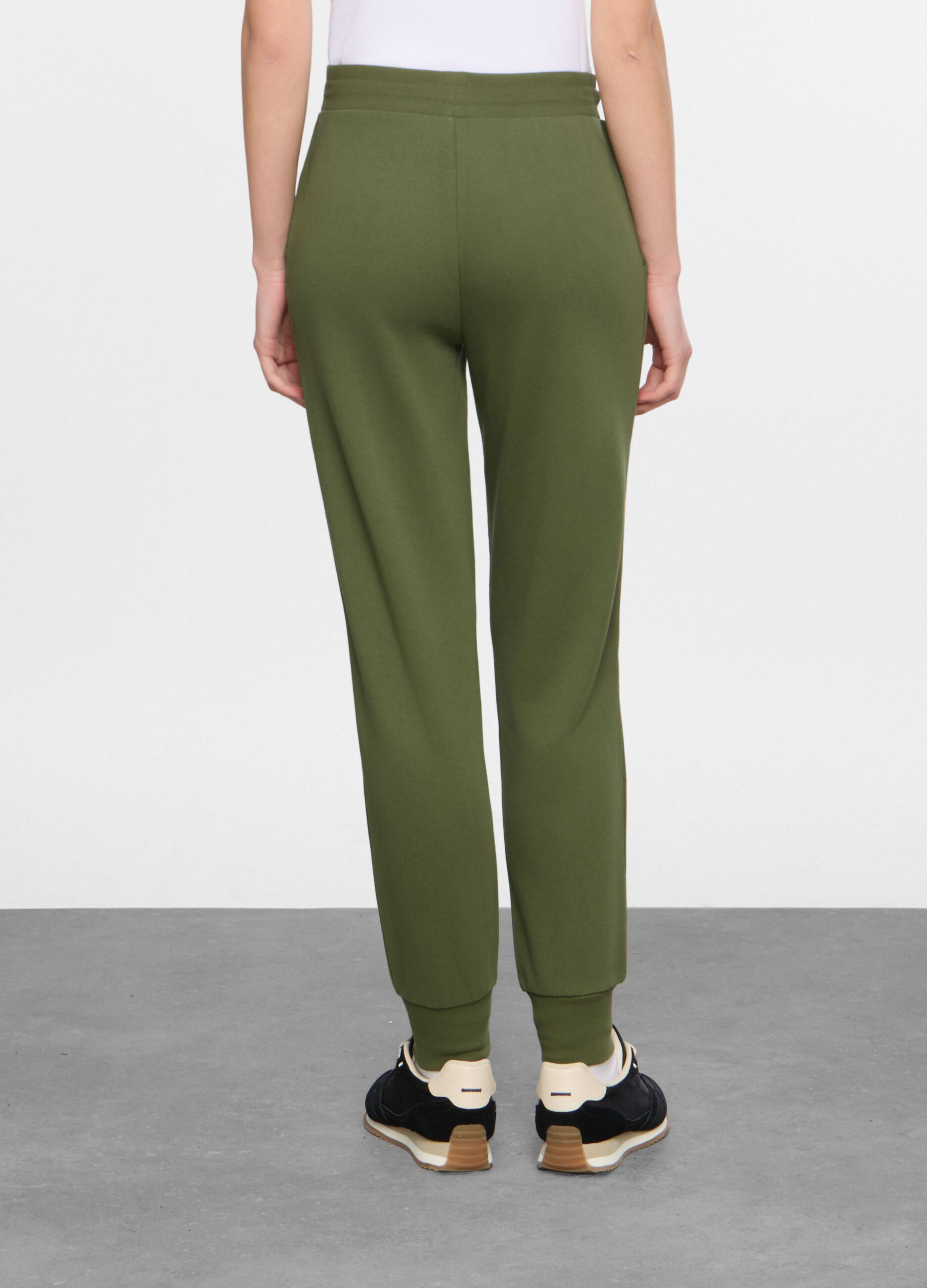 Jogger regular fit in french terry donna_1