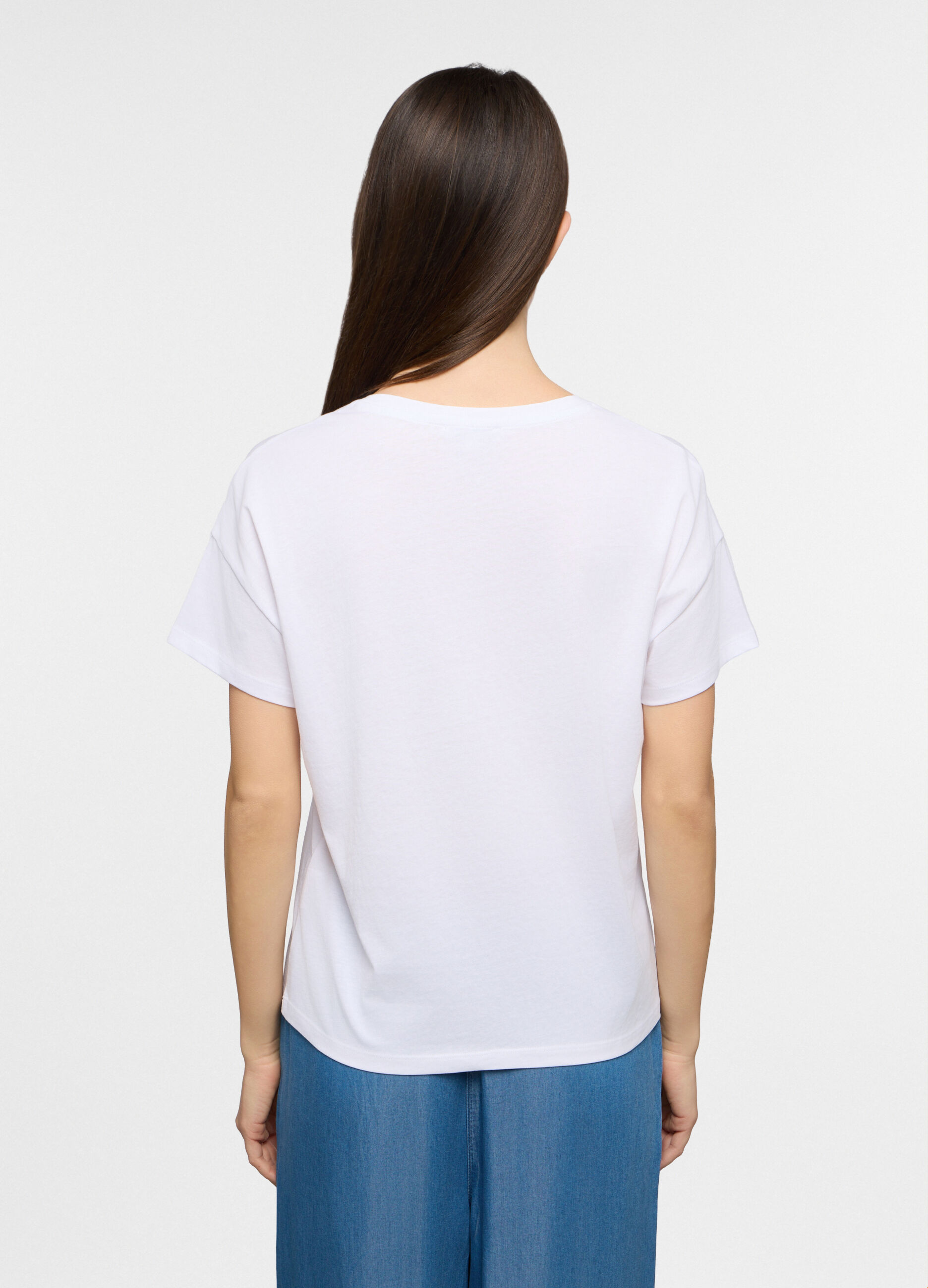 T-shirt girocollo donna_1