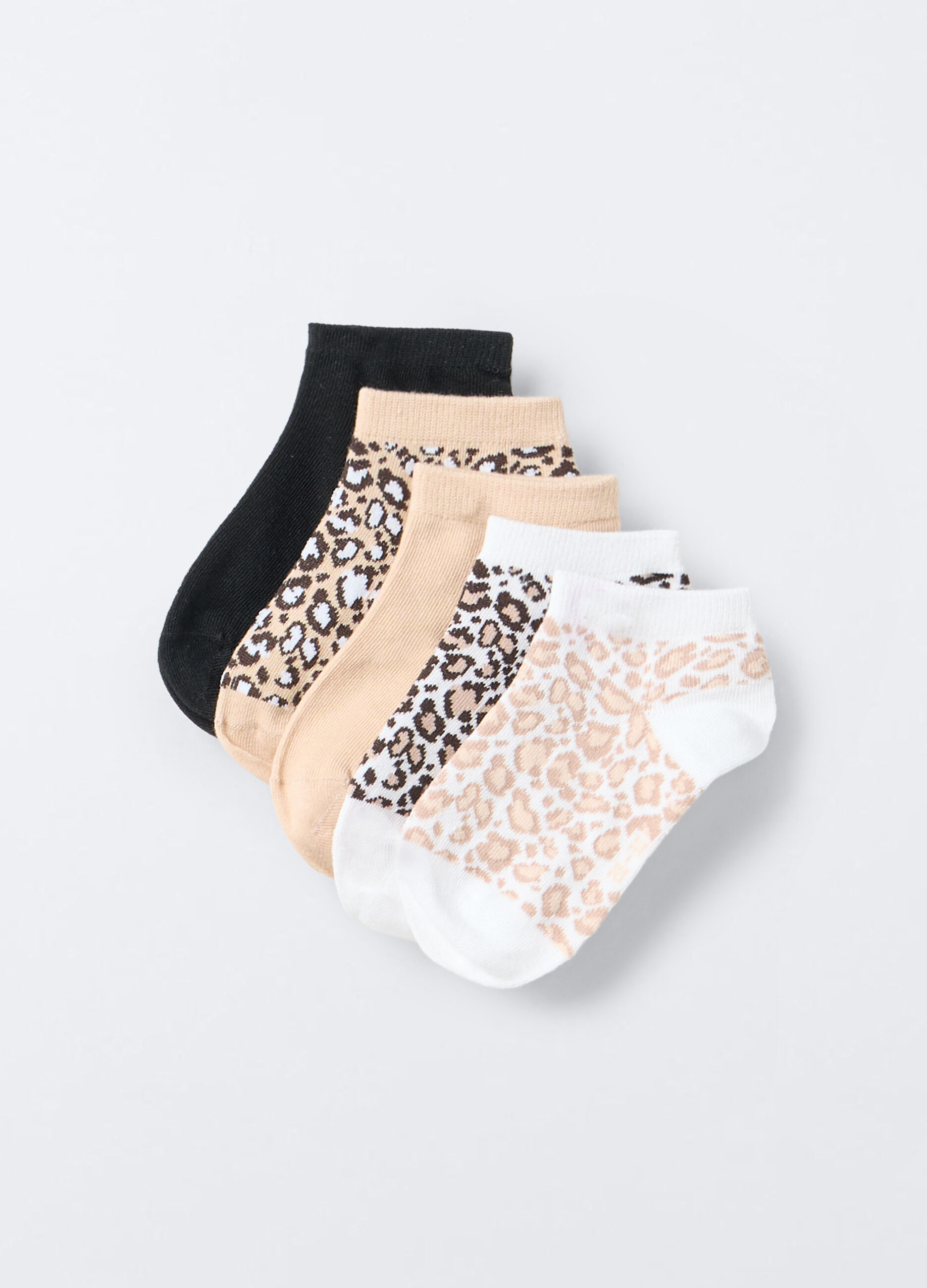 Pack 5 calze corte misto cotone stretch bambina_0