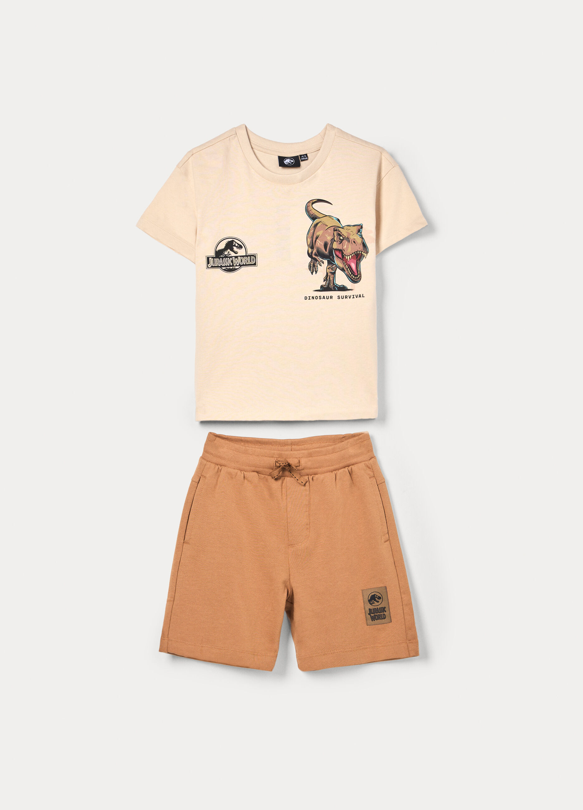 Jogging set Jurassic World in jersey di puro cotone bambino_0