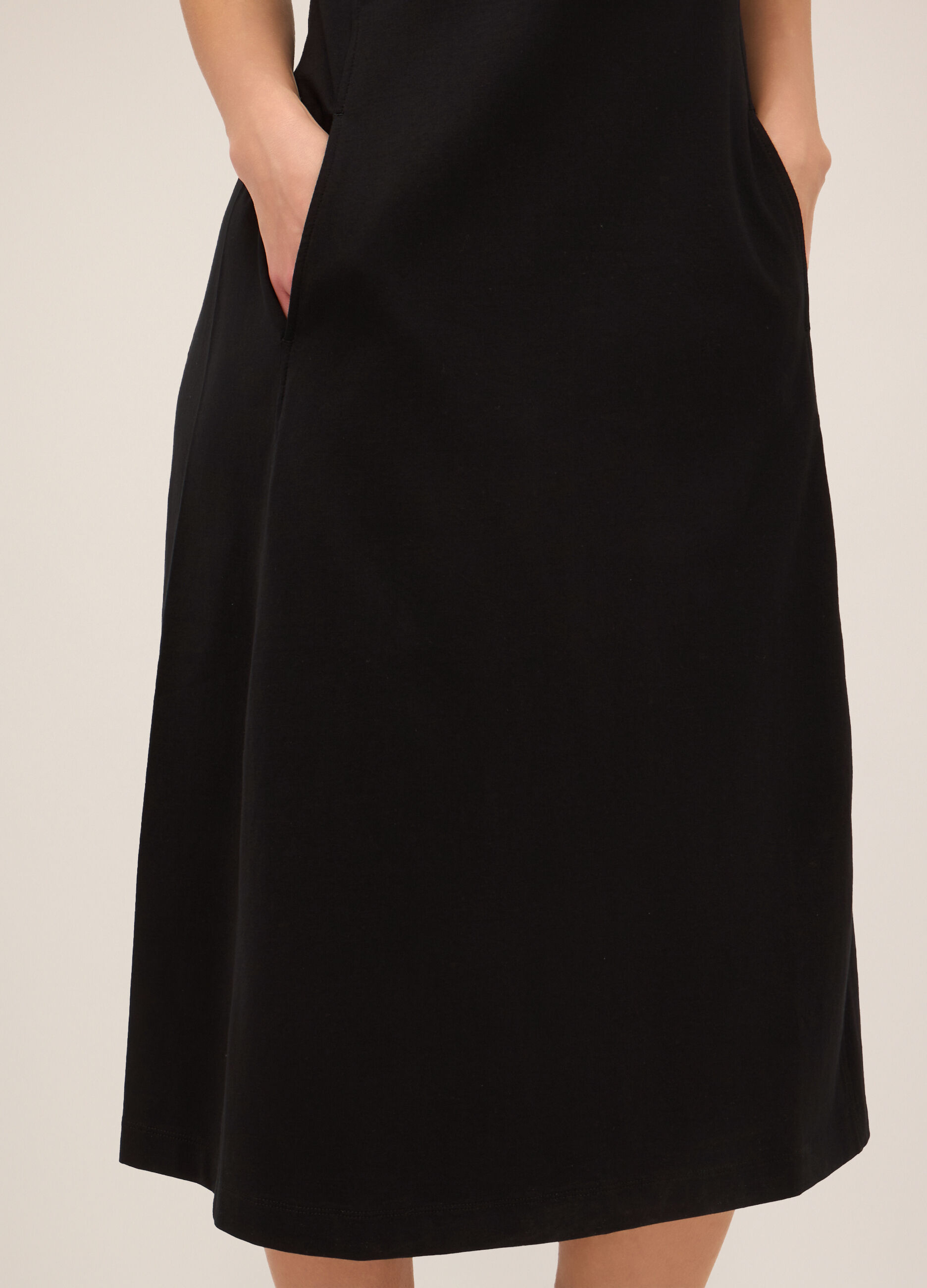 Abito in jersey di cotone stretch donna