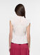 Blusa slim fit cr&ecirc;pe misto viscosa donna_1