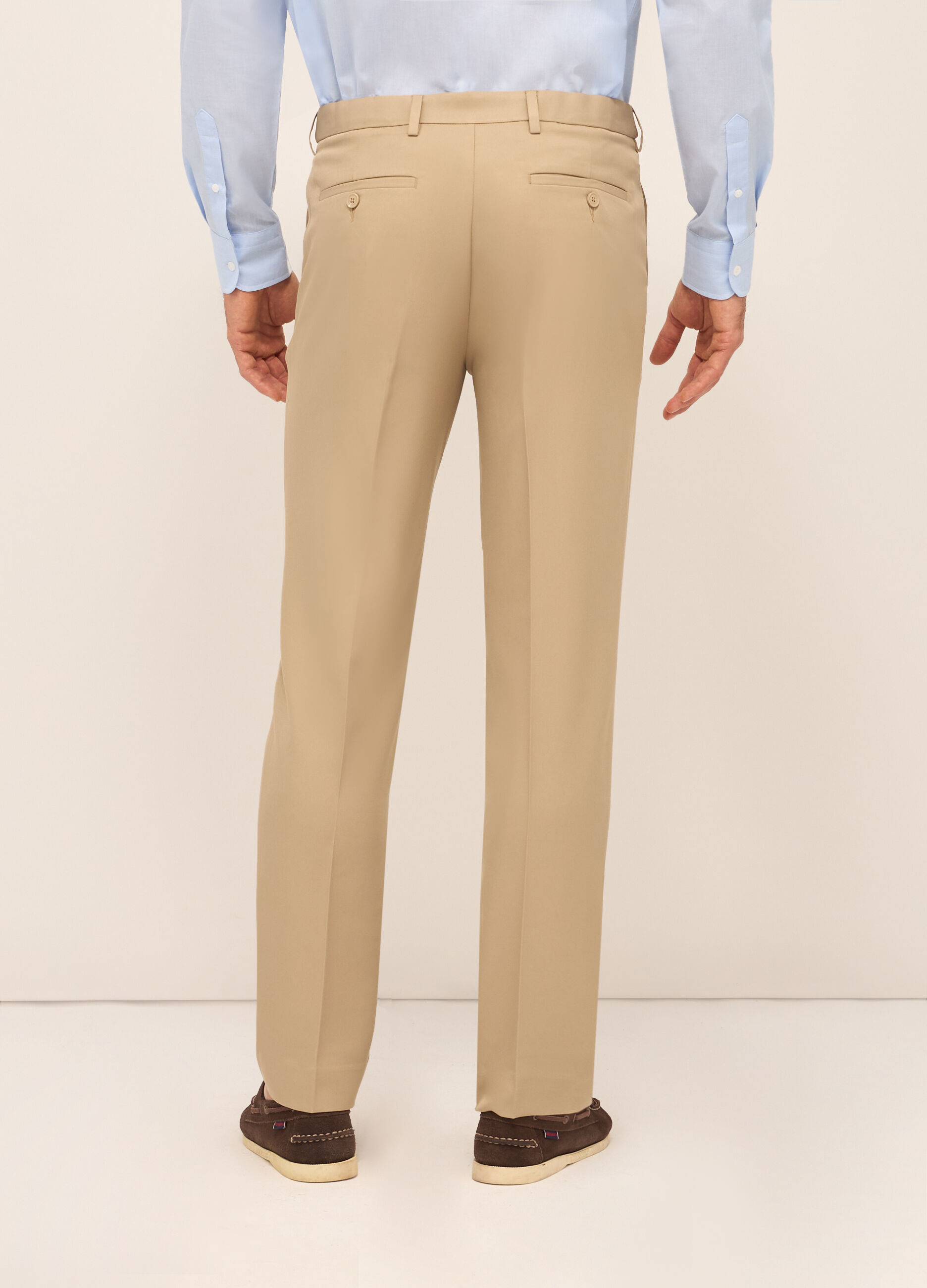 Pantaloni classici regular fit in twill_1