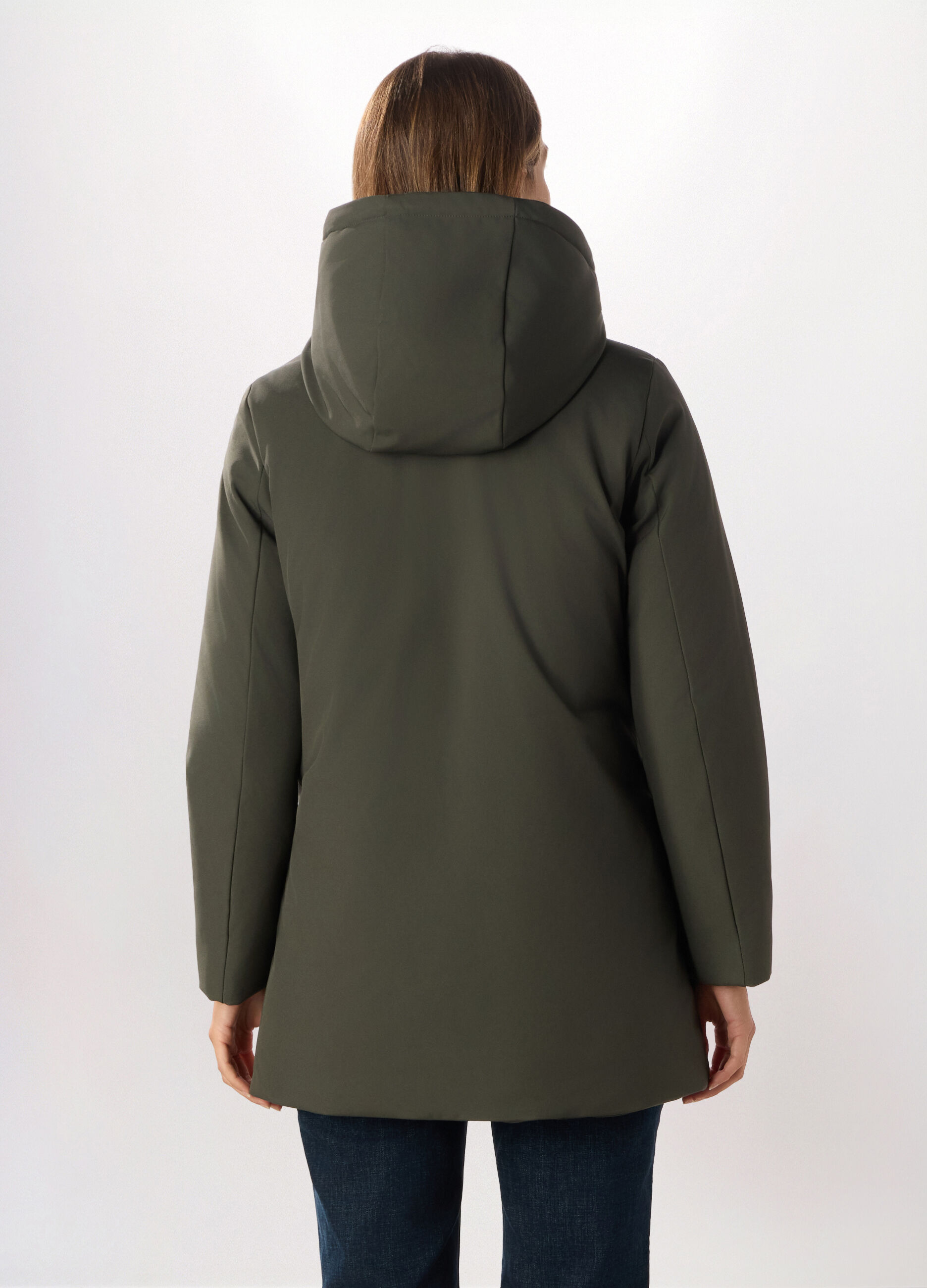 Giubbotto imbottito a collo alto donna_1