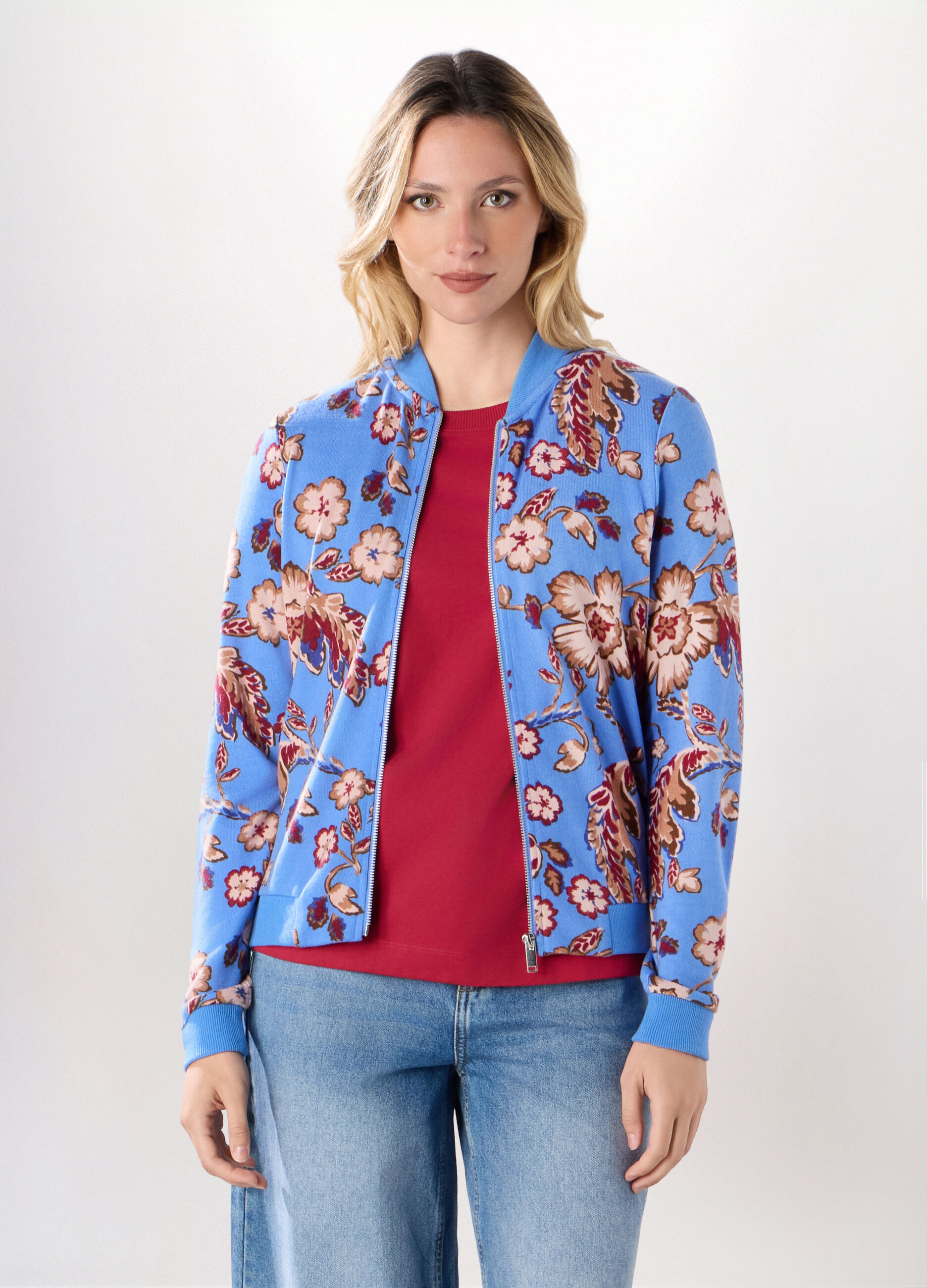 Cardigan con zip donna_0