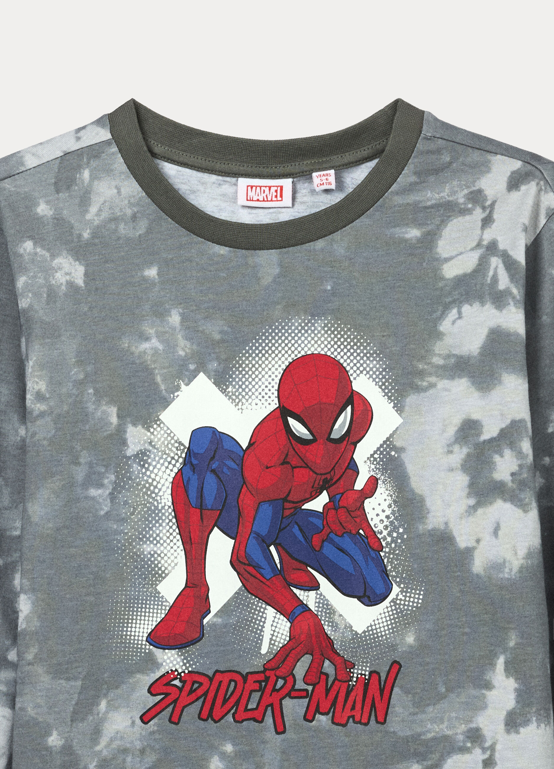 Set pigiama lungo Spiderman in jersey di puro cotone bambino_2