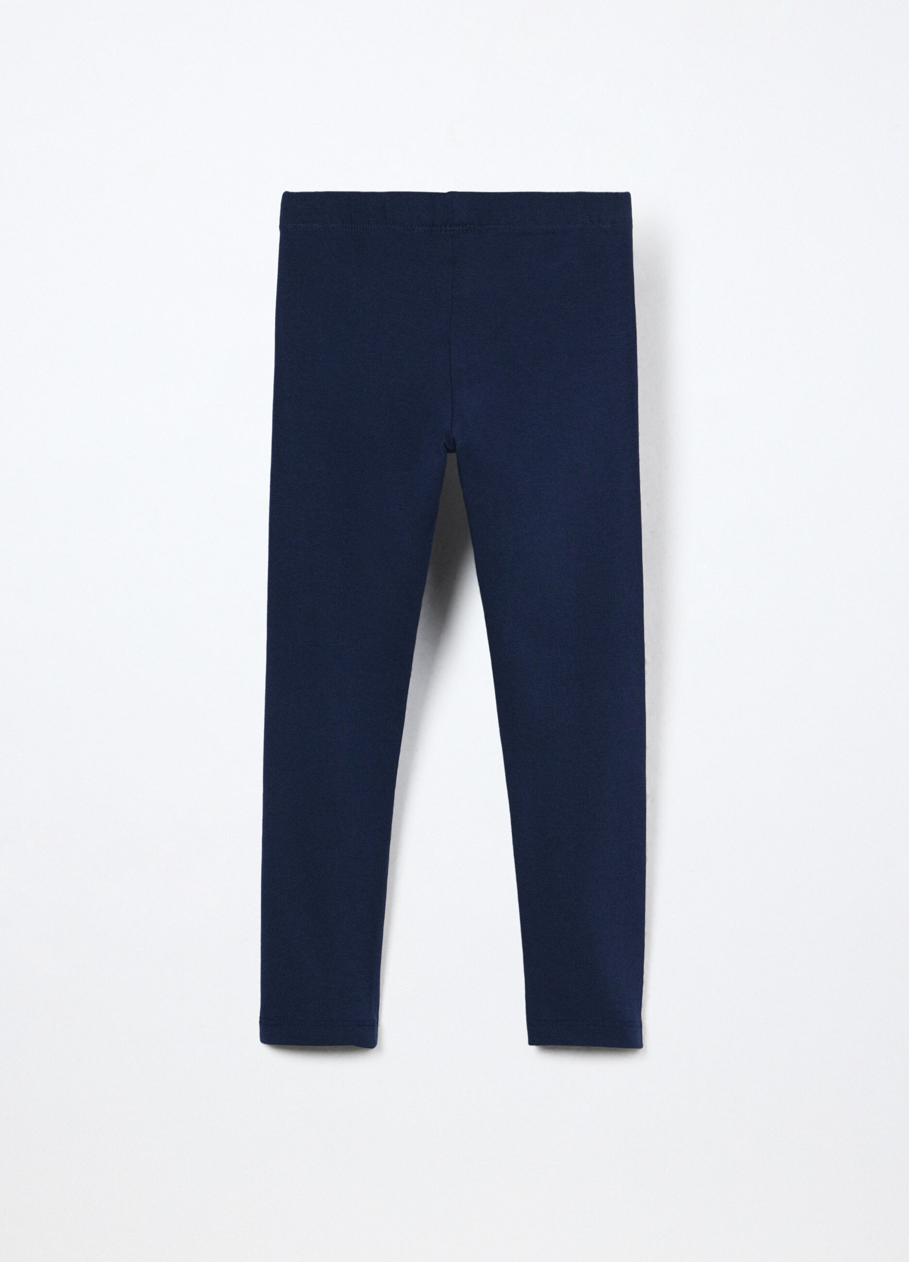 Leggings in jersey di cotone stretch bambina_1