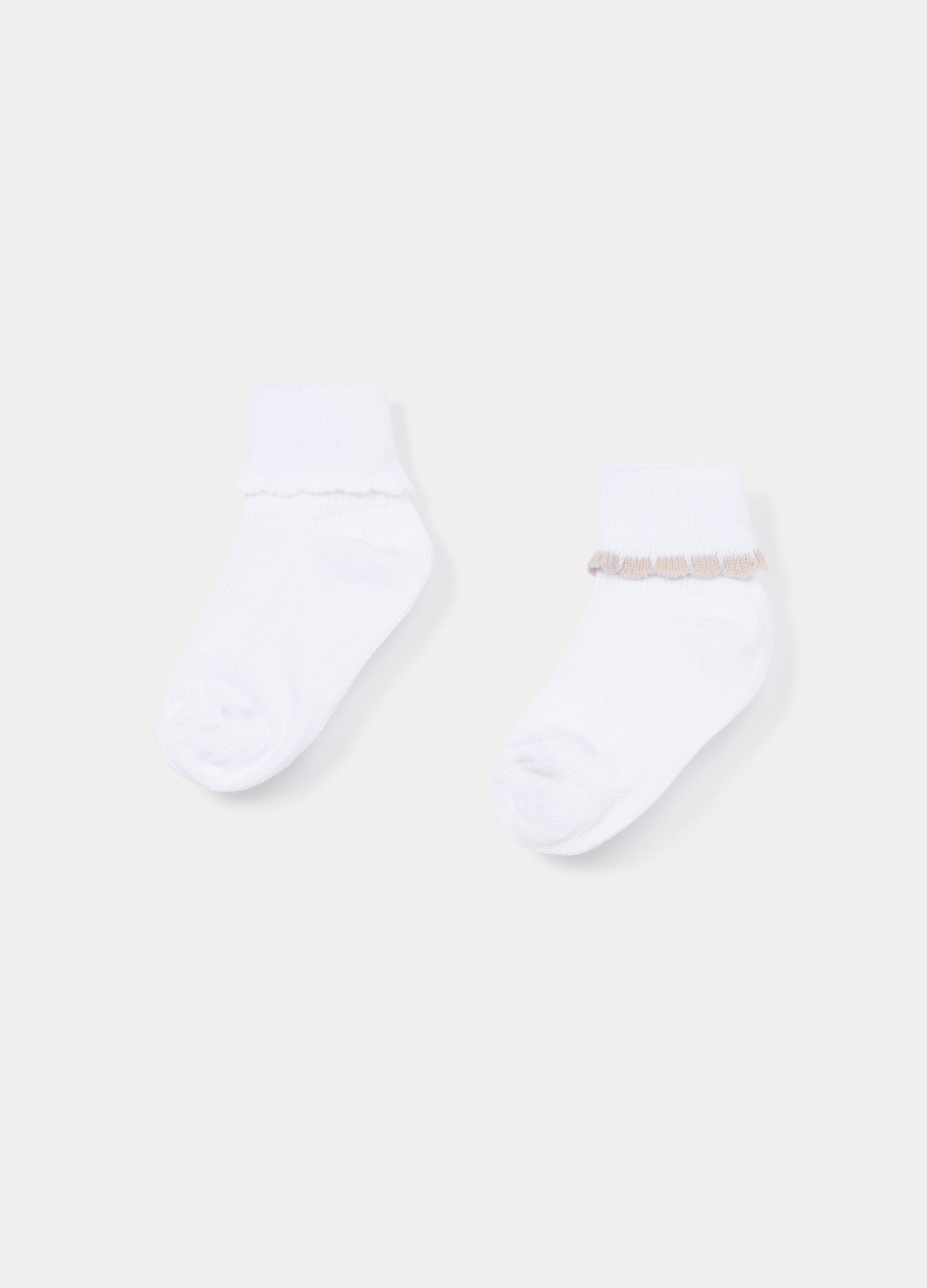 Pack 2 calze corte in cotone stretch_0