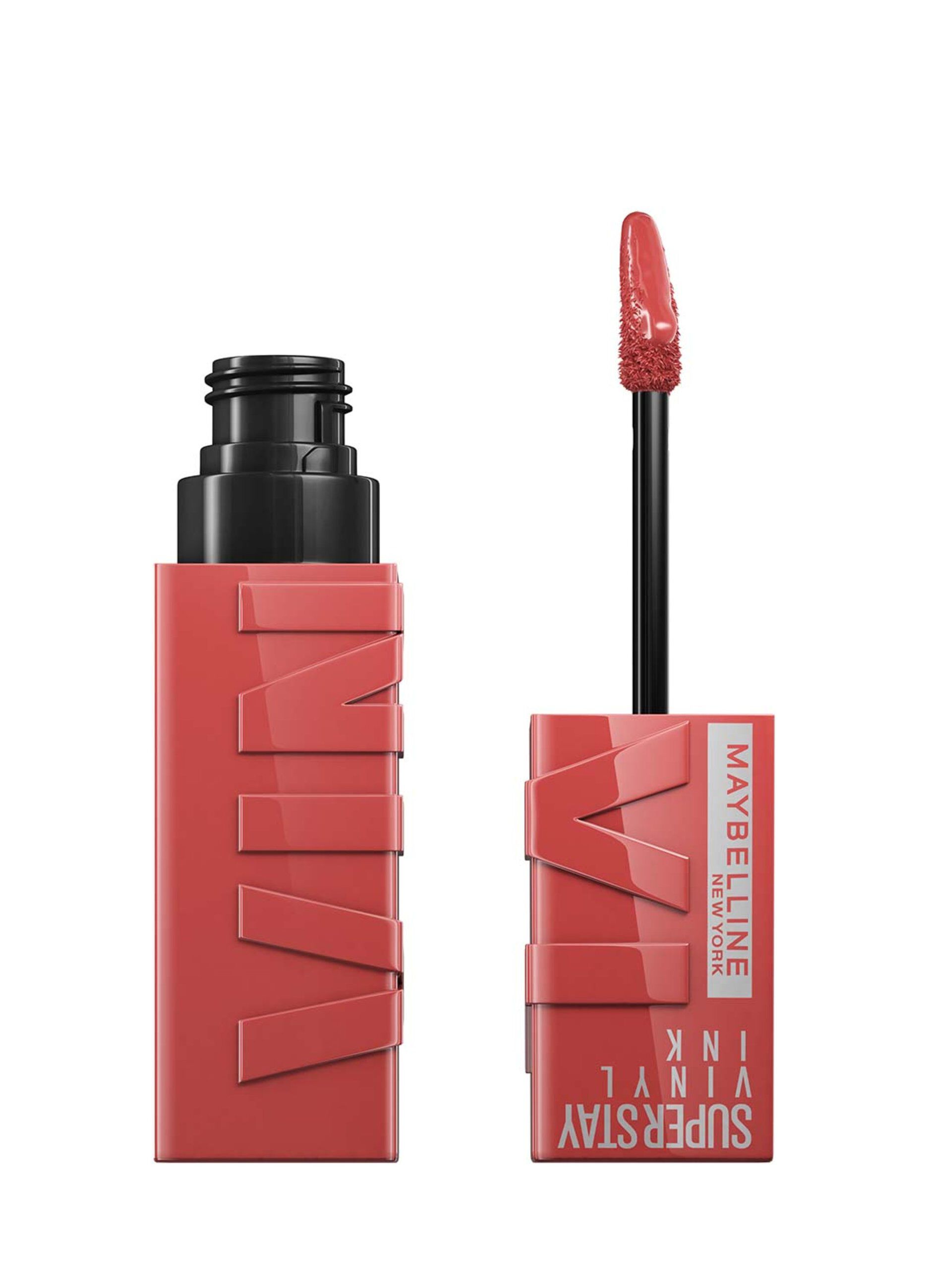 Rossetto a lunga tenuta effetto vinilico superstay vinyl ink 15 peachy.