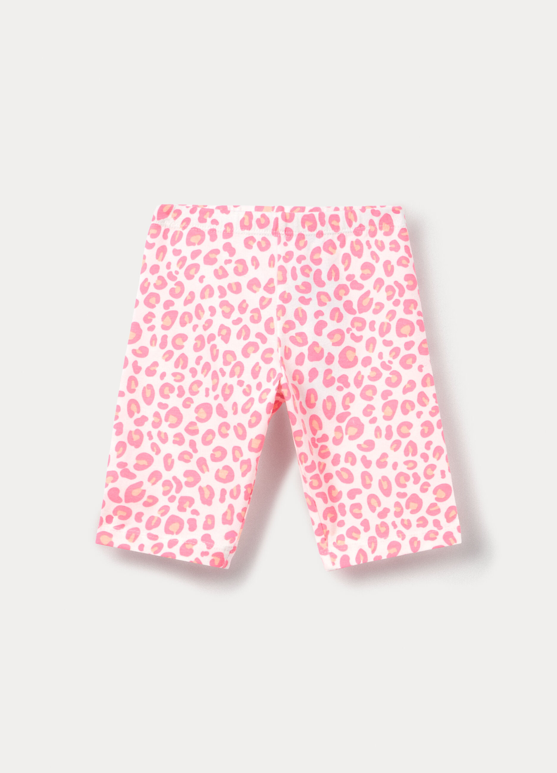 Leggings corti stretch bambina_0