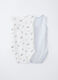 Pack 2 body in costina di puro cotone _1
