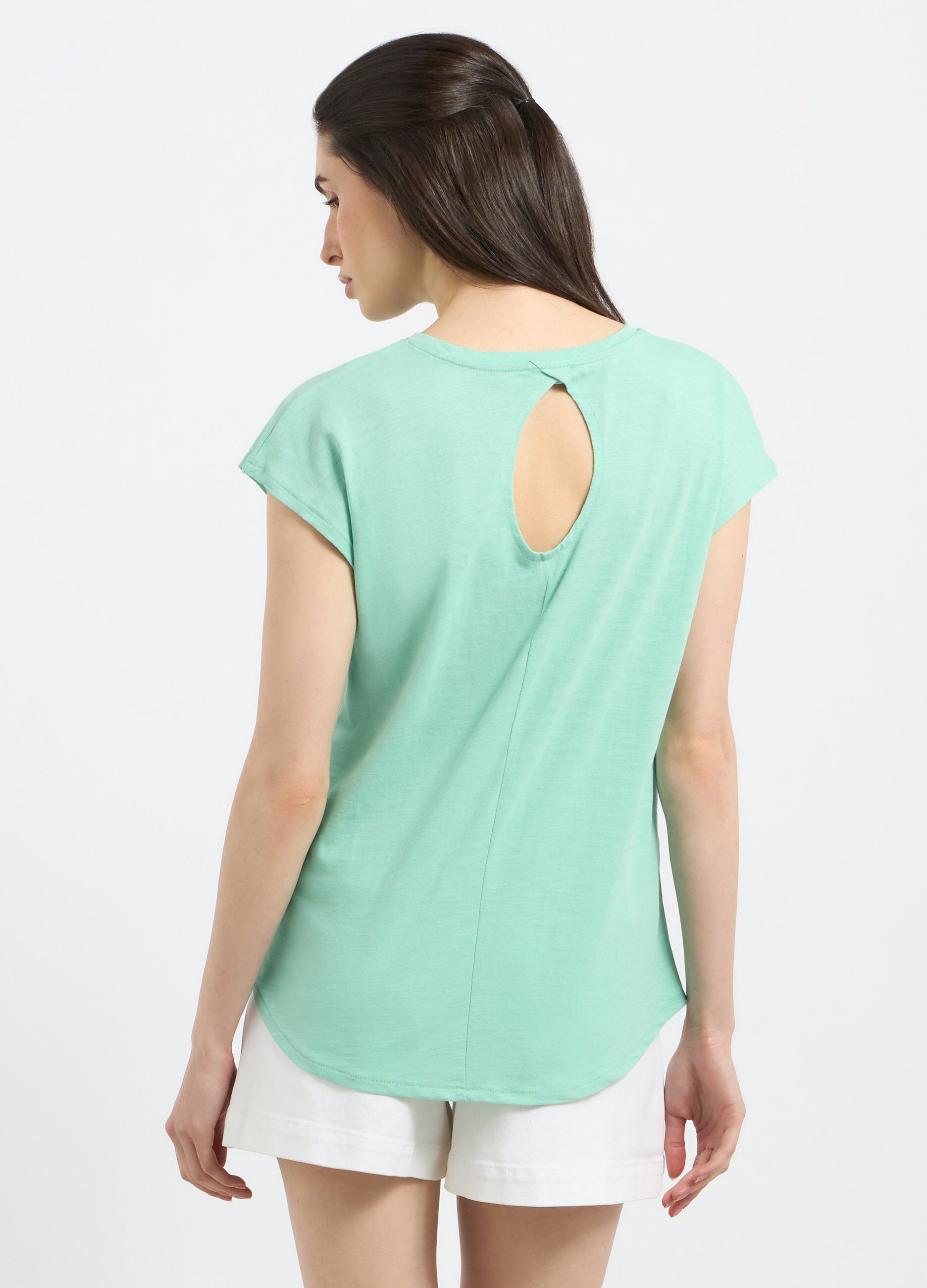 T-shirt in puro cotone donna_1