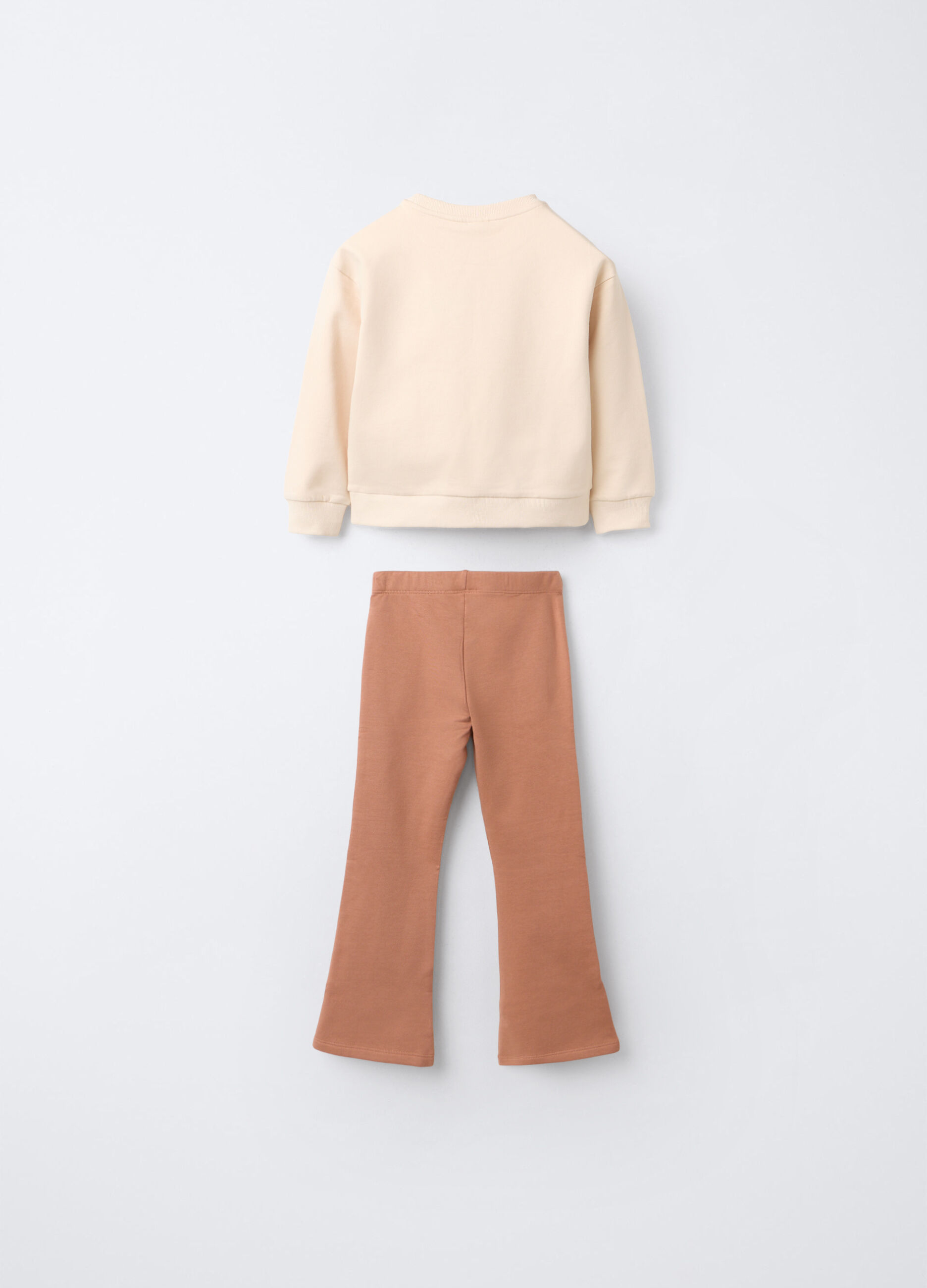 Jogging set Stitch in cotone garzato stretch bambina_1