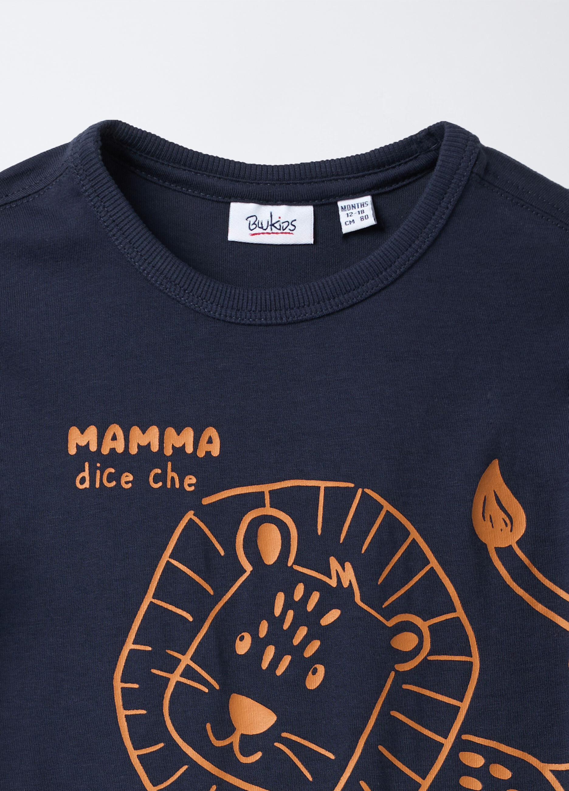 T-shirt girocollo in jersey di puro cotone bimbo_2