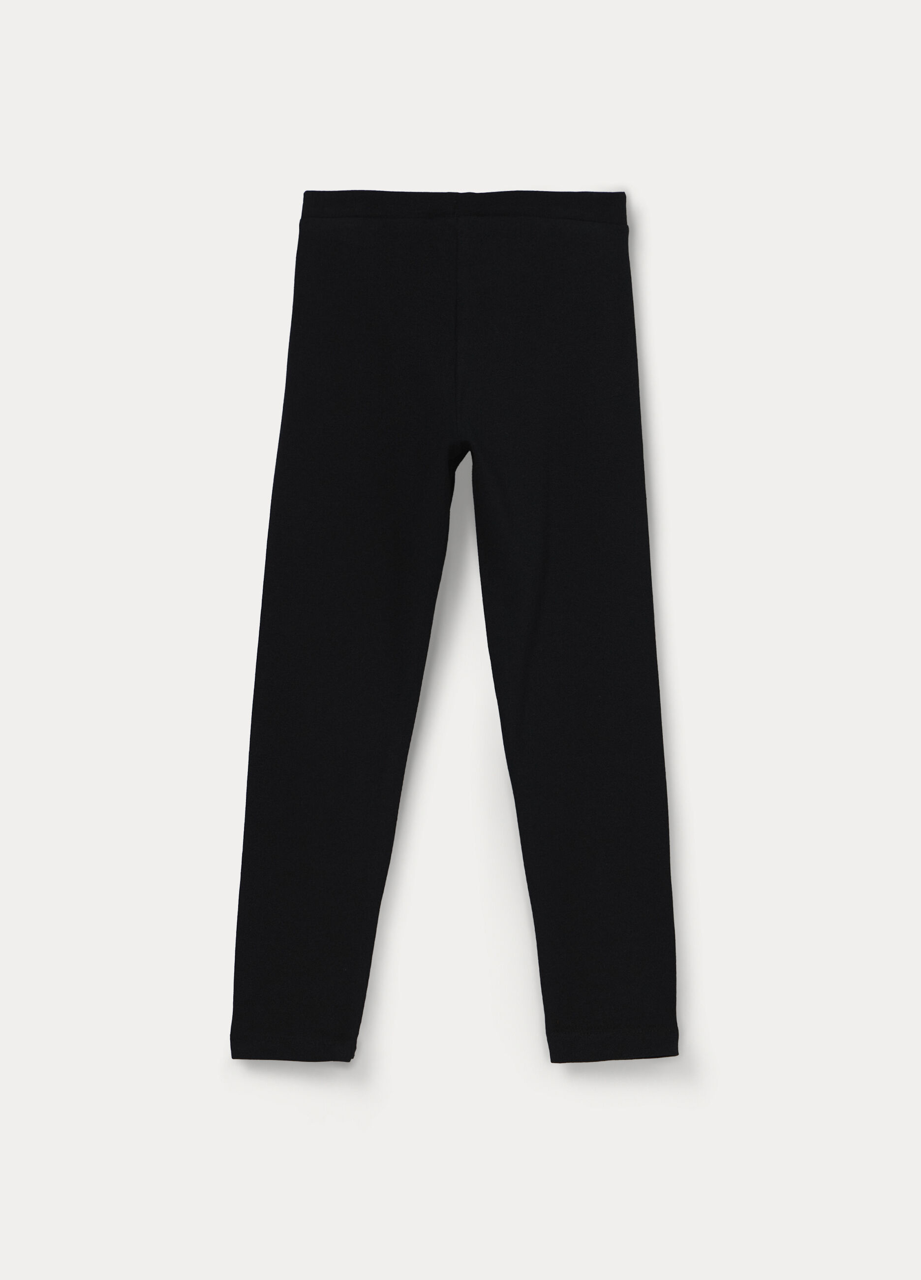 Leggings in jersey di cotone stretch bambina_1