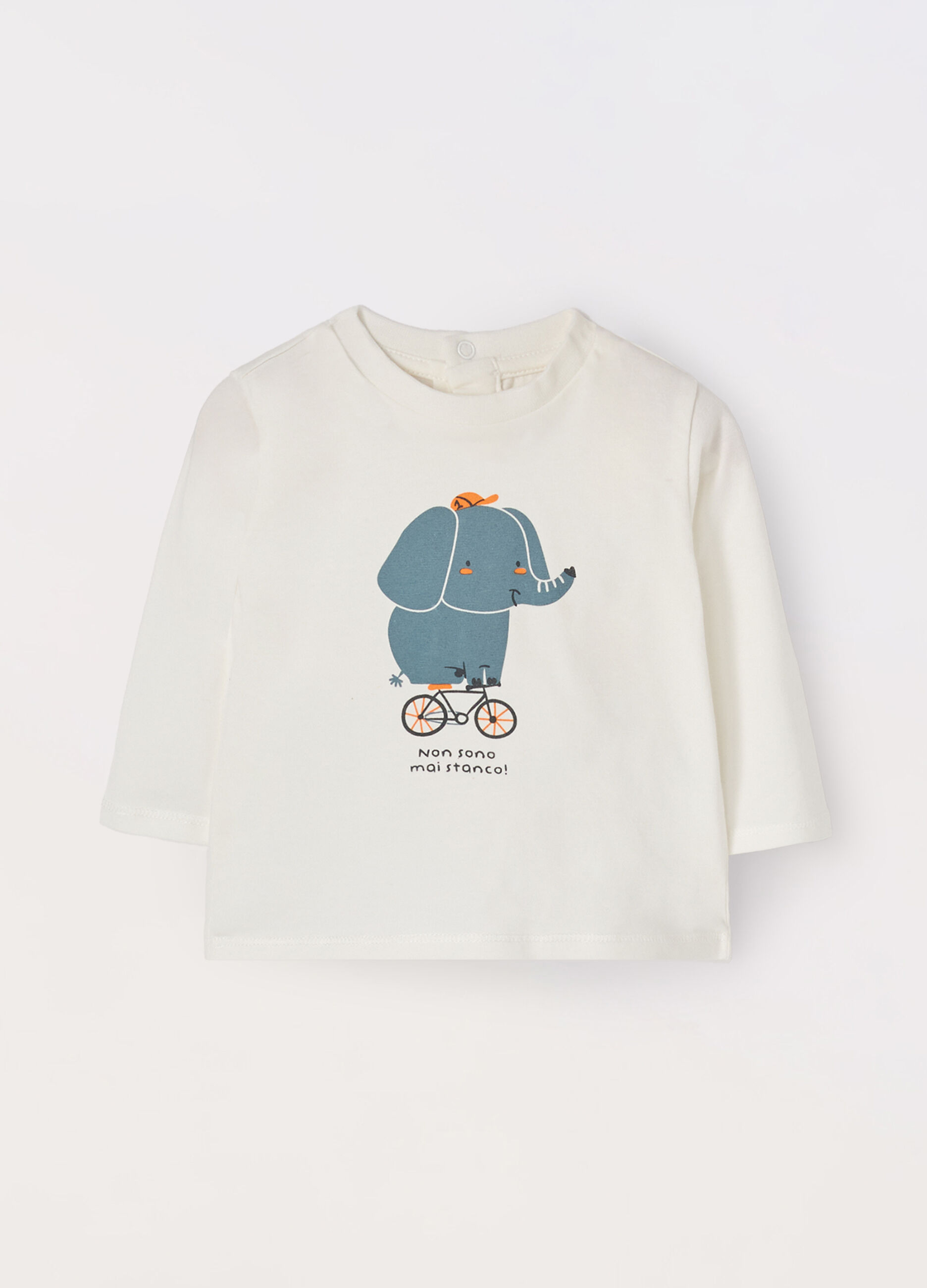 T-shirt in cotone stretch neonato_0