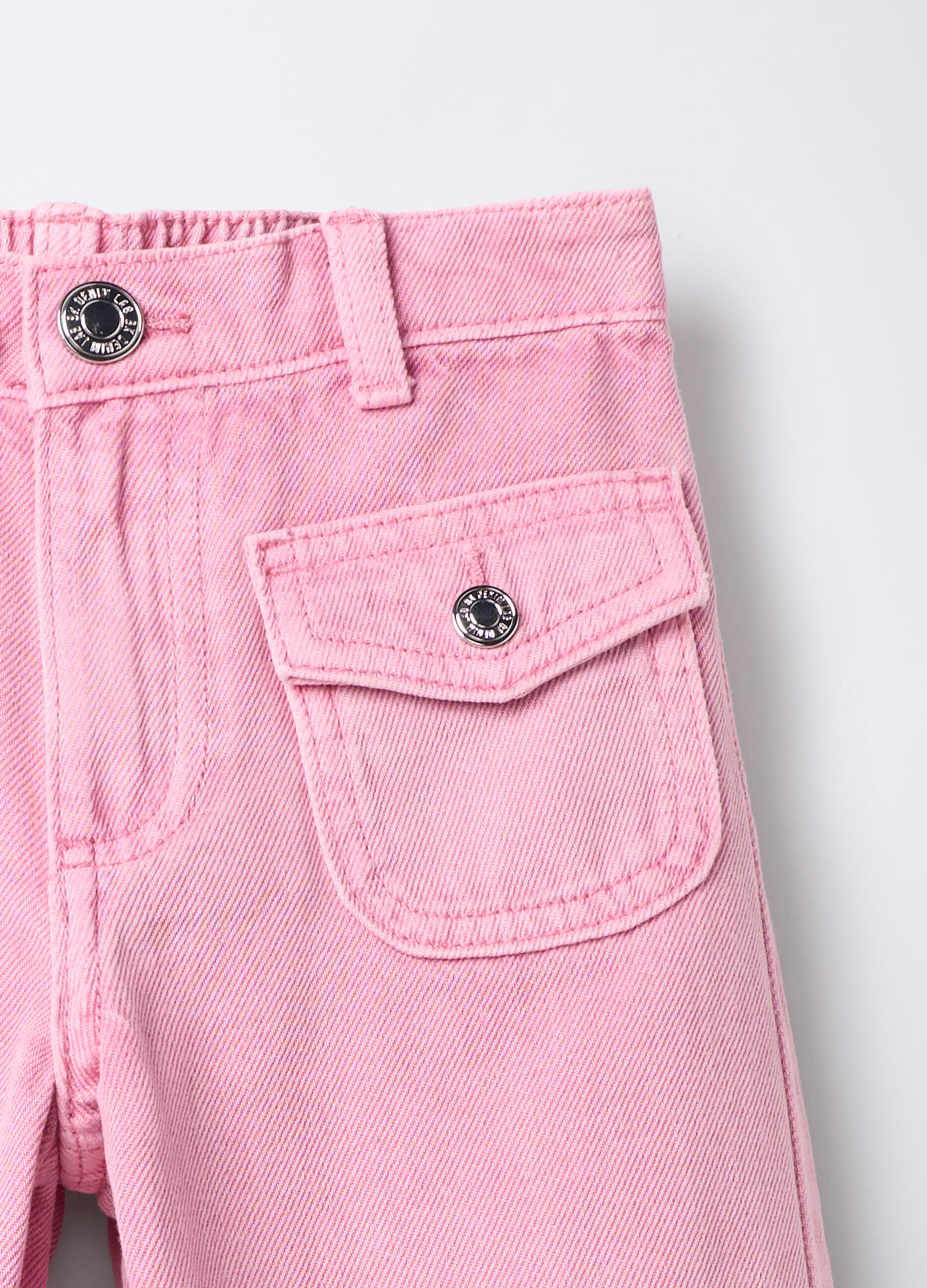 Pantaloni in twill di puro cotone Wide Leg bambina_2