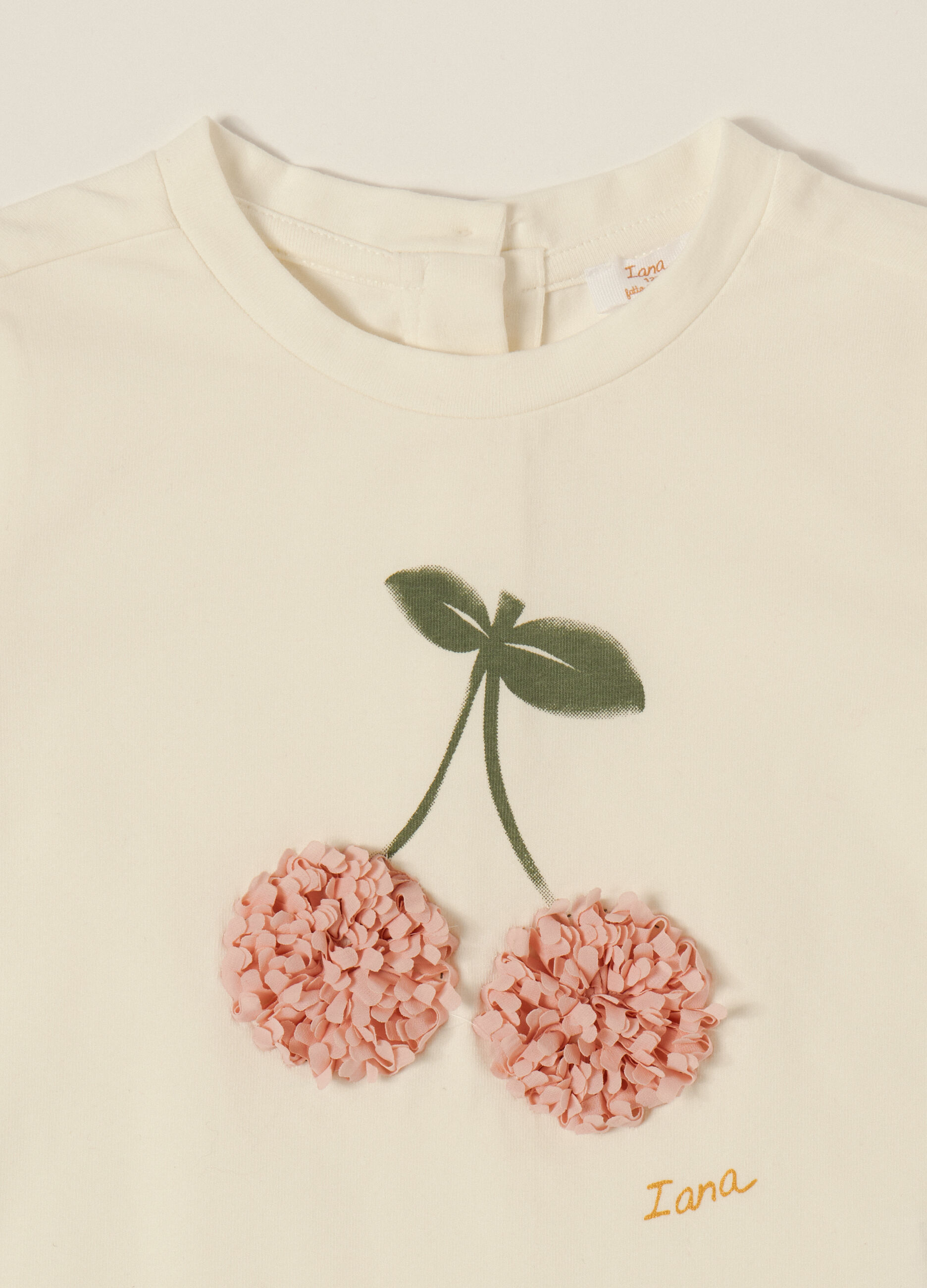 T-shirt in jersey di cotone stretch IANA neonata_2