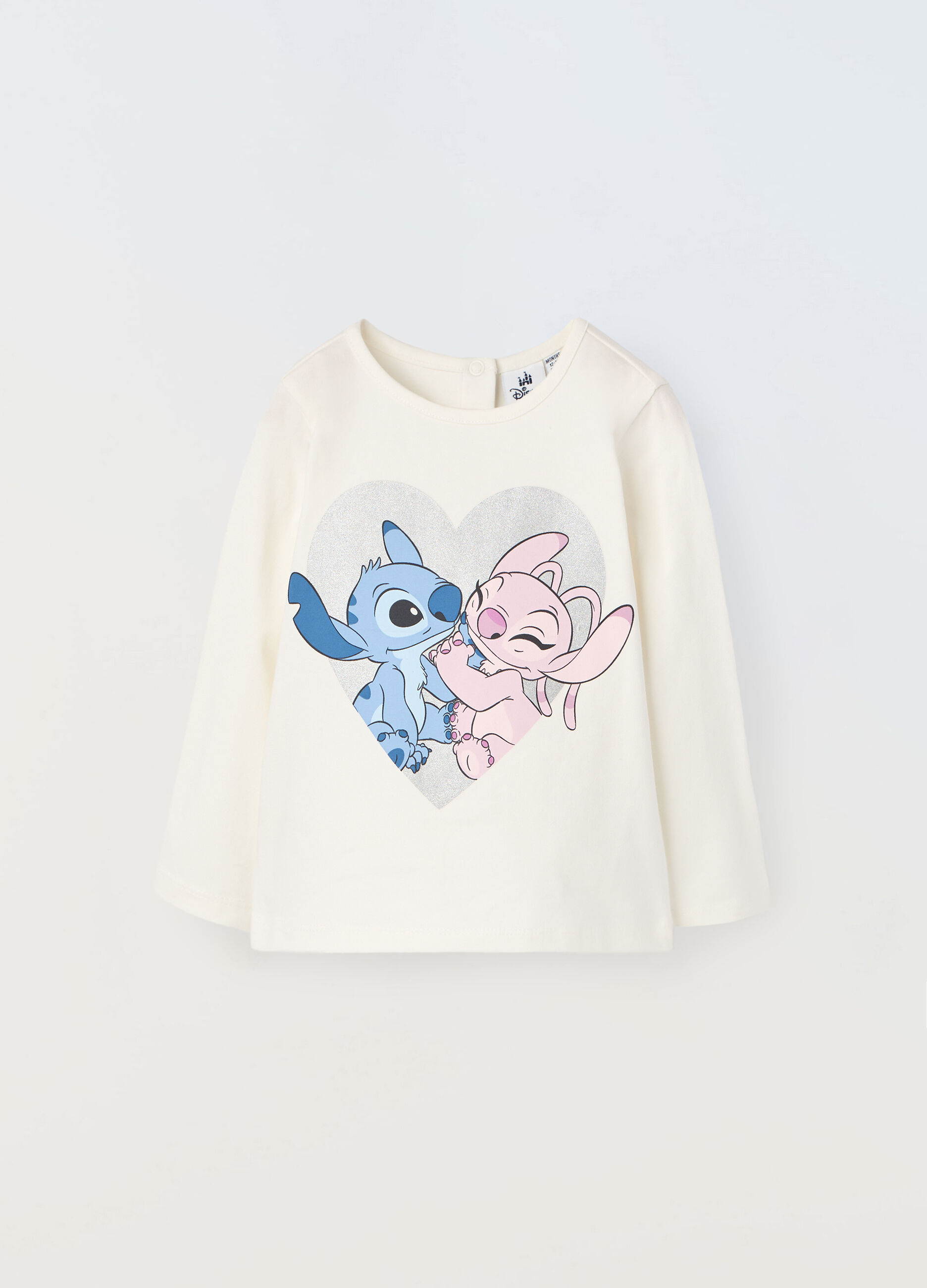 T-shirt in cotone stretch neonata_0