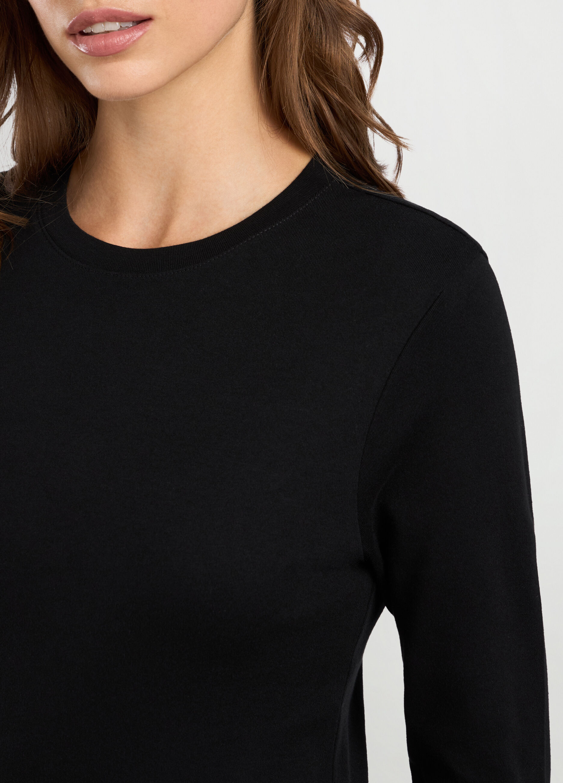 T-shirt in interlock di puro cotone donna_2