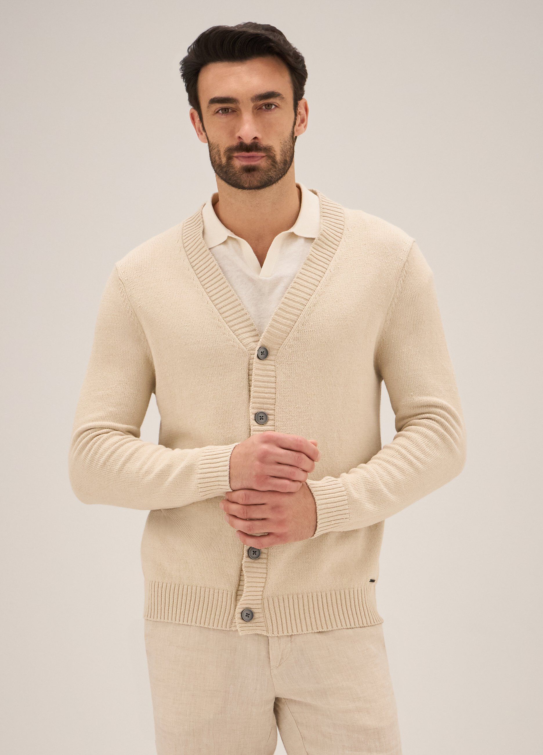 Cardigan Rumford in cotone uomo_0