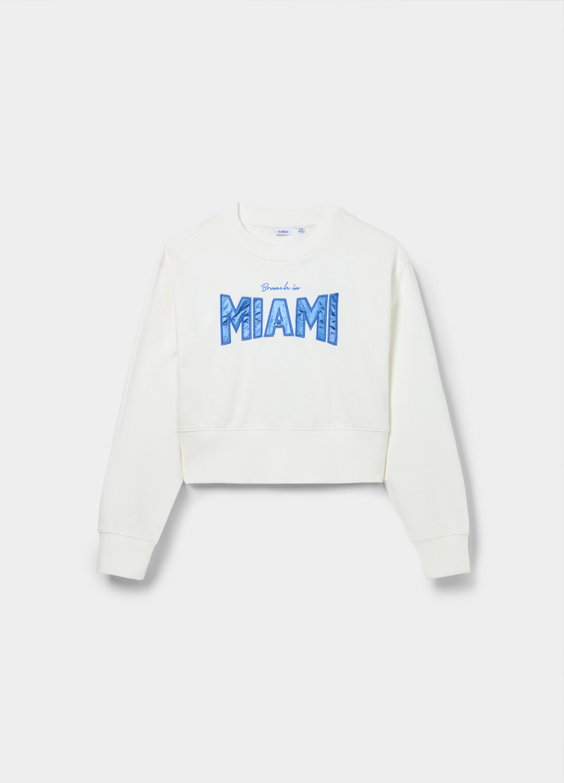 Felpa in french terry di puro cotone ragazza_0