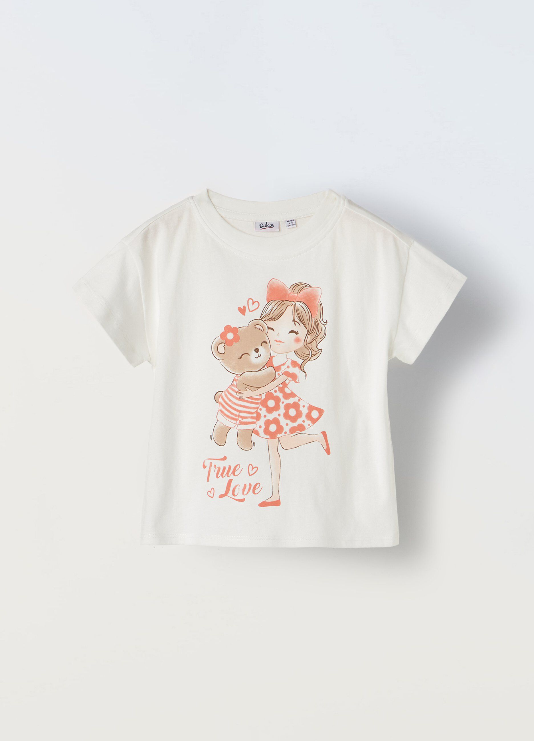 T-shirt in puro cotone bambina_0