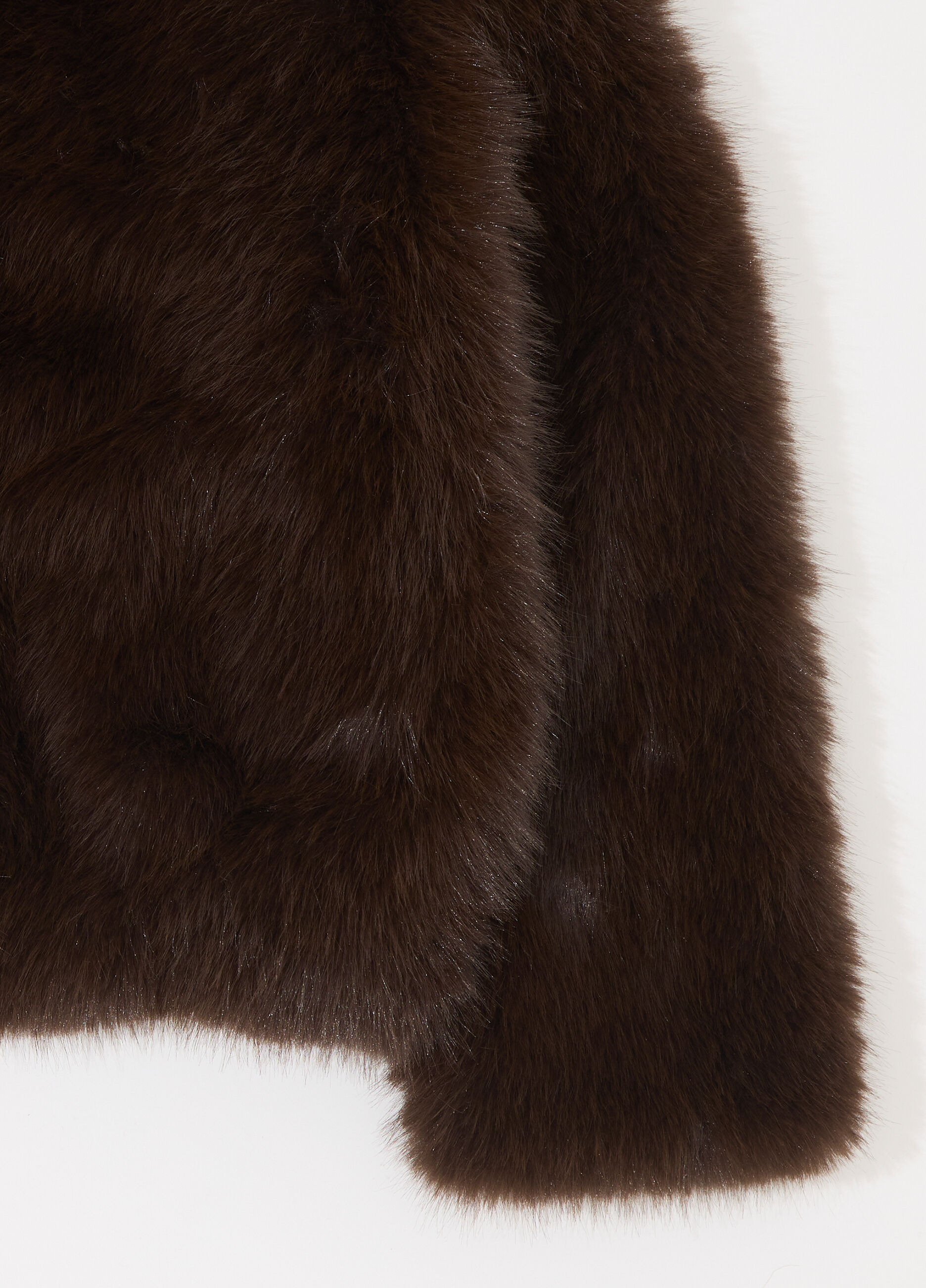 Pelliccia corta in fake fur donna_6