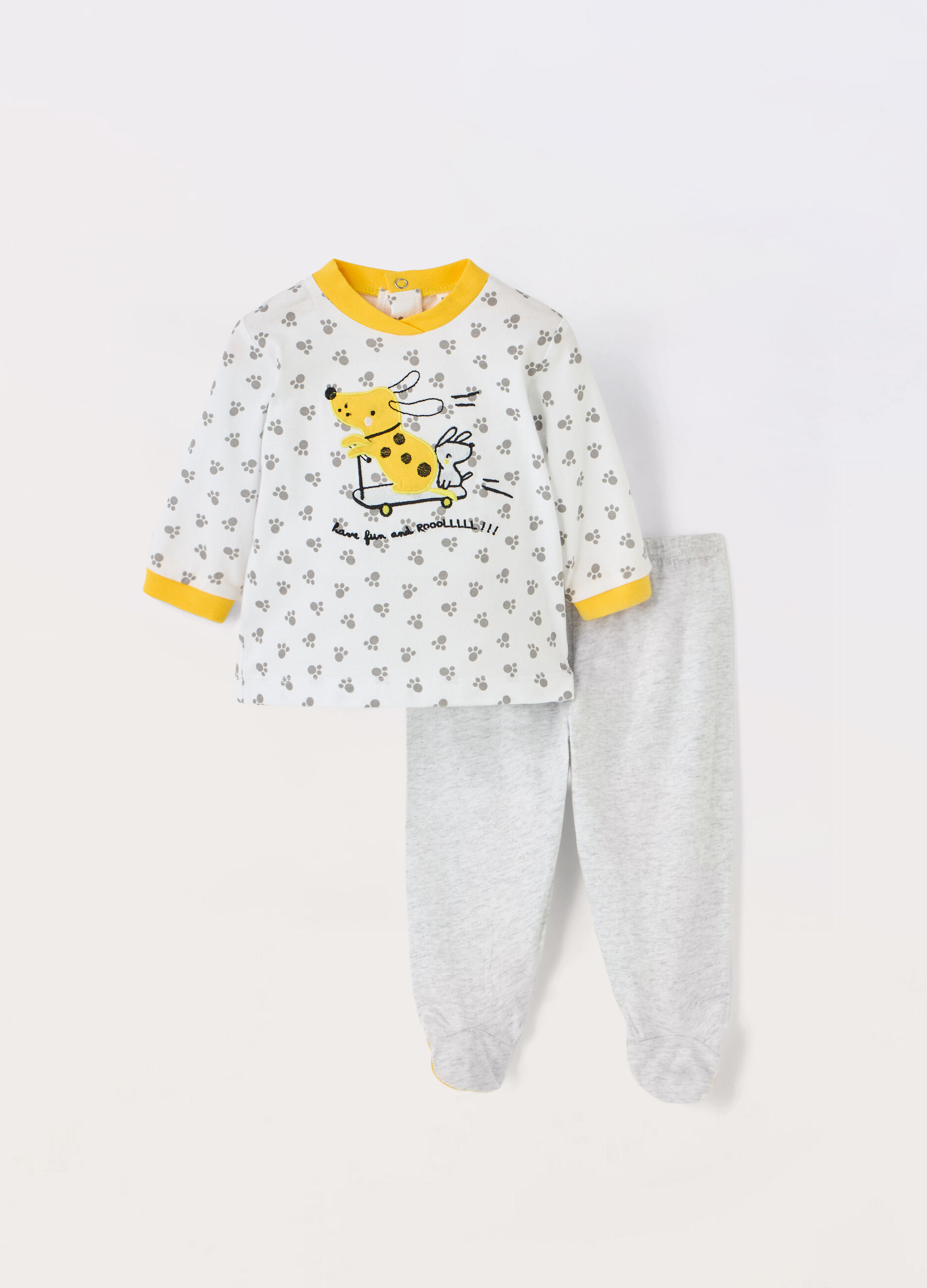 Set in jersey di puro cotone neonato _0