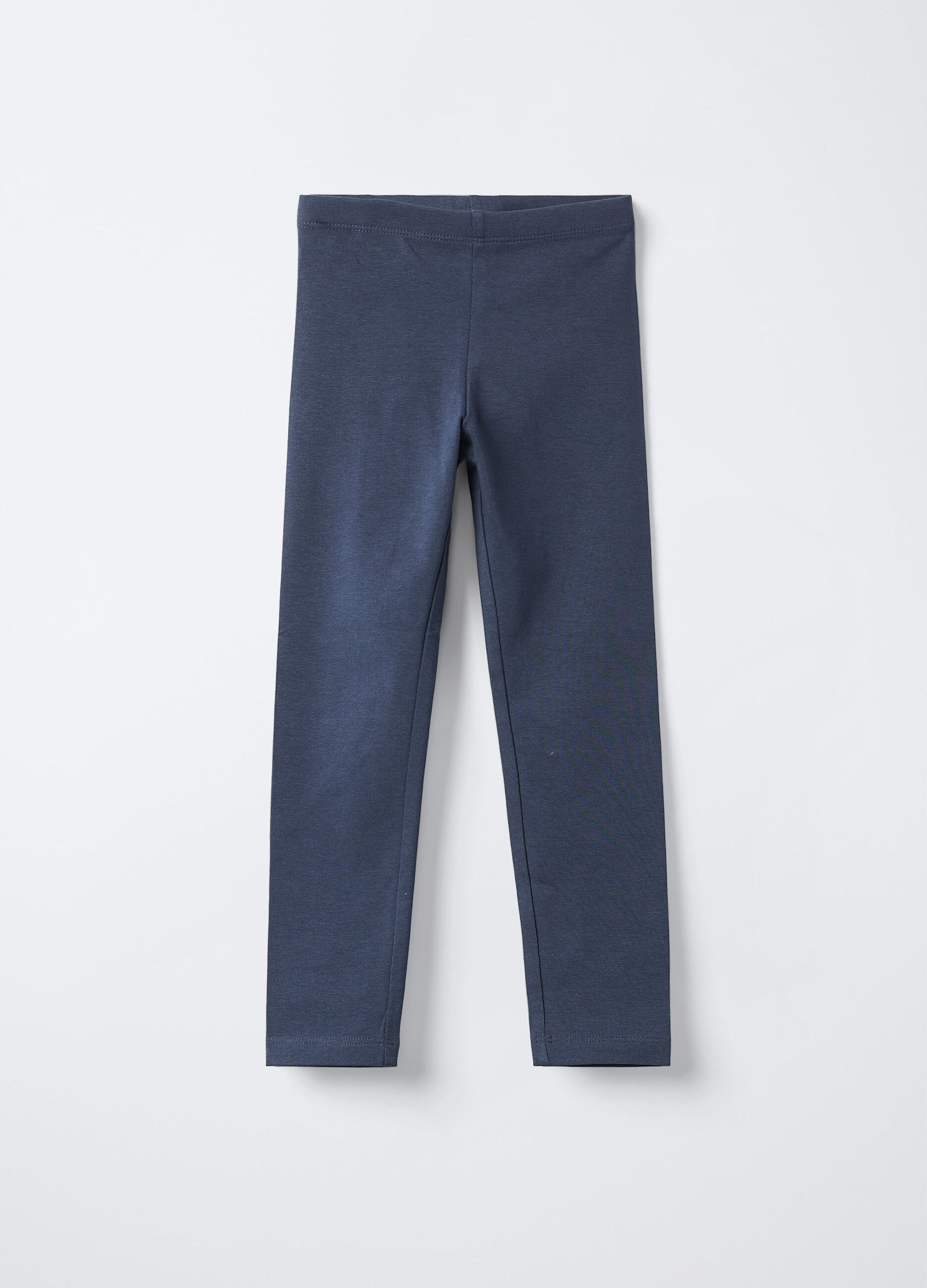 Leggings in jersey di cotone stretch Fit Regular bambina_0