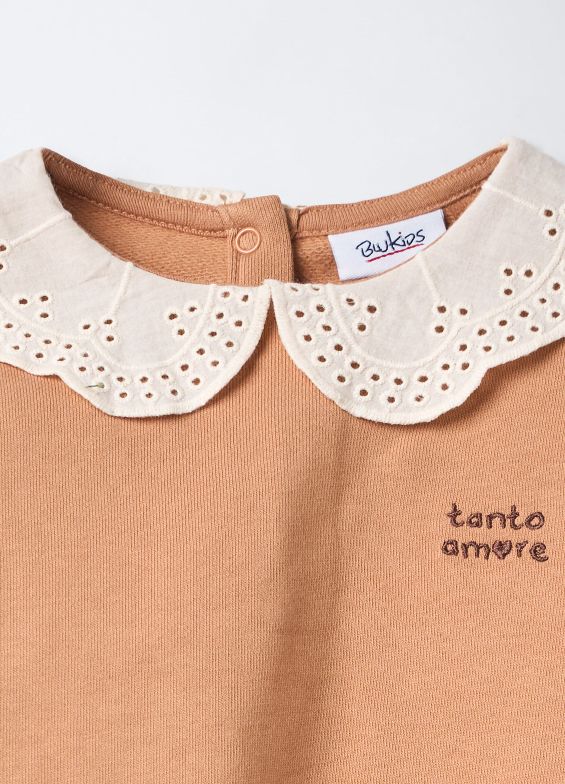 Jogging set in puro cotone garzato bimba_2