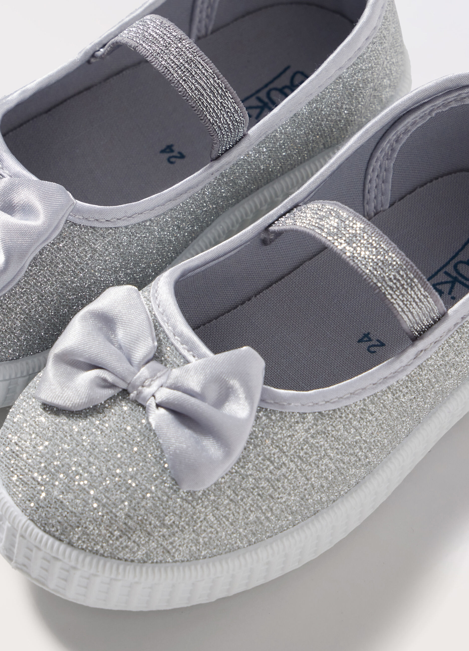 Ballerine lurex con fiocco bambina_1