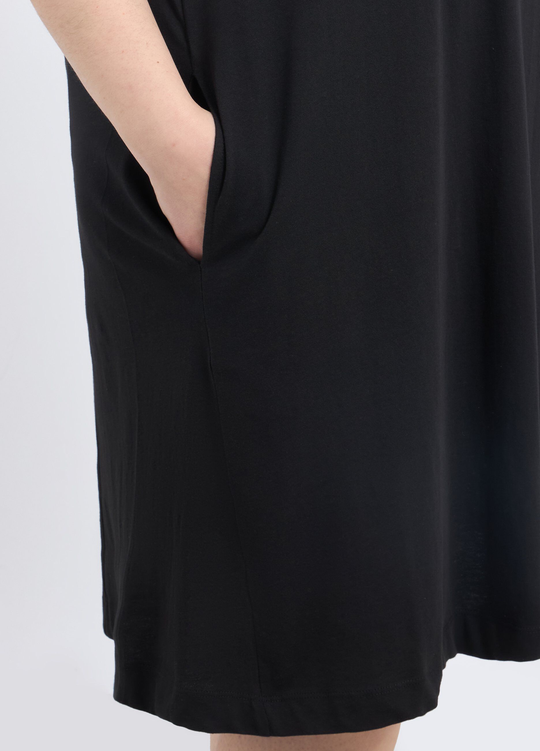 Abito corto svasato in puro cotone donna curvy_2