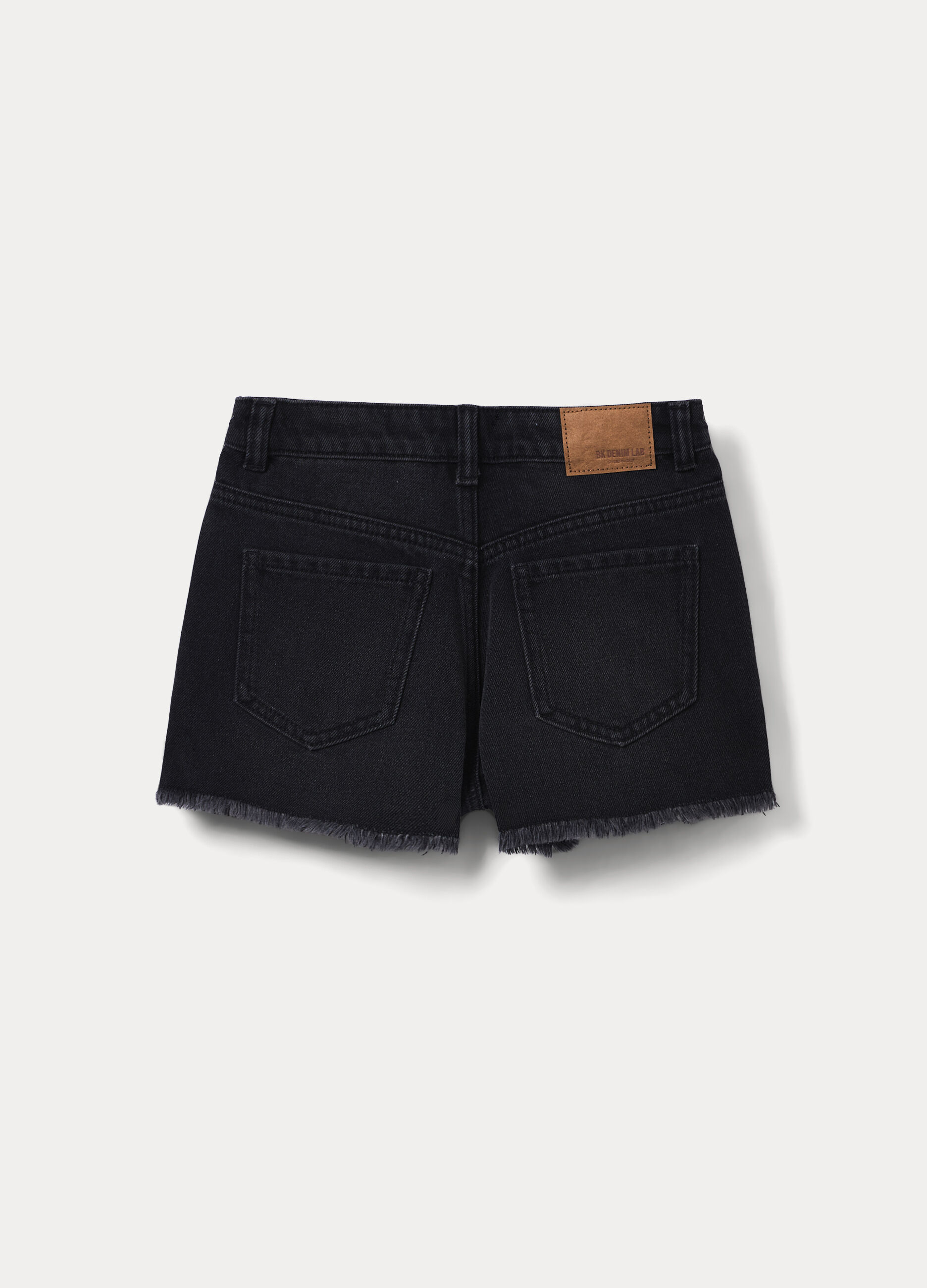 Shorts ripped in denim ragazza_1