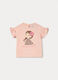 T-shirt in jersey di cotone stretch bimba_0