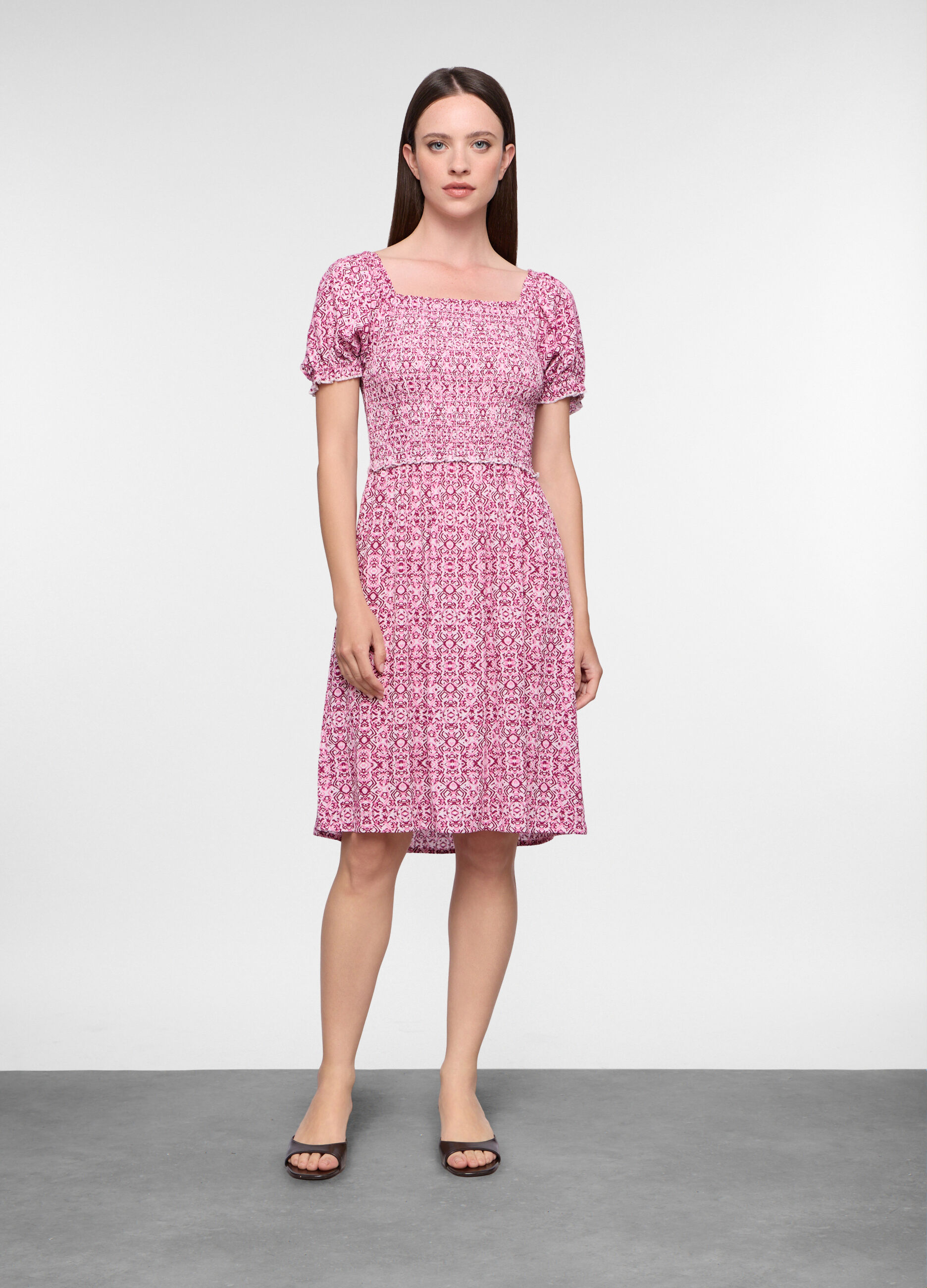Abito Fit Regular in pura viscosa donna