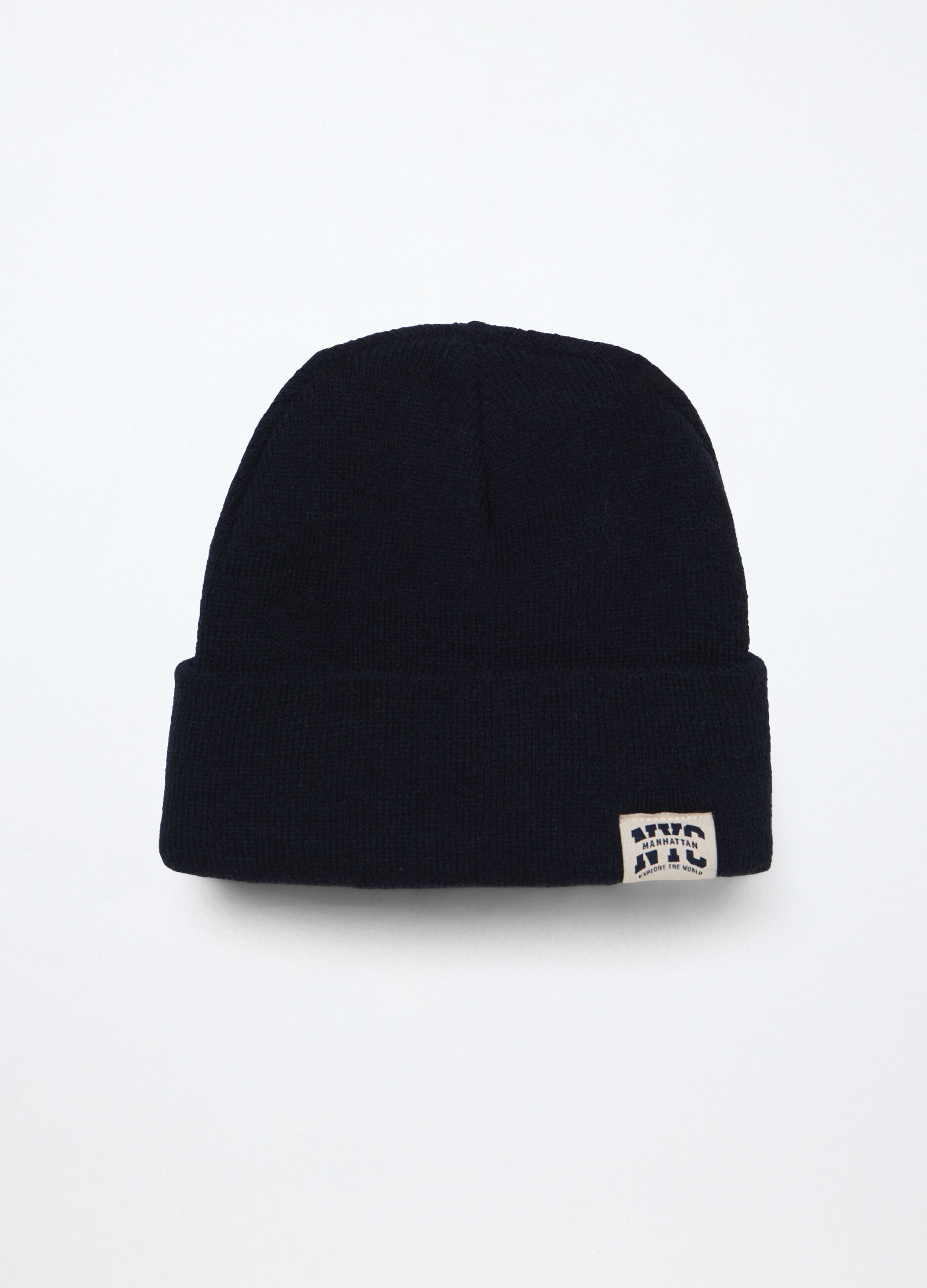 Berretto tricot con patch_0
