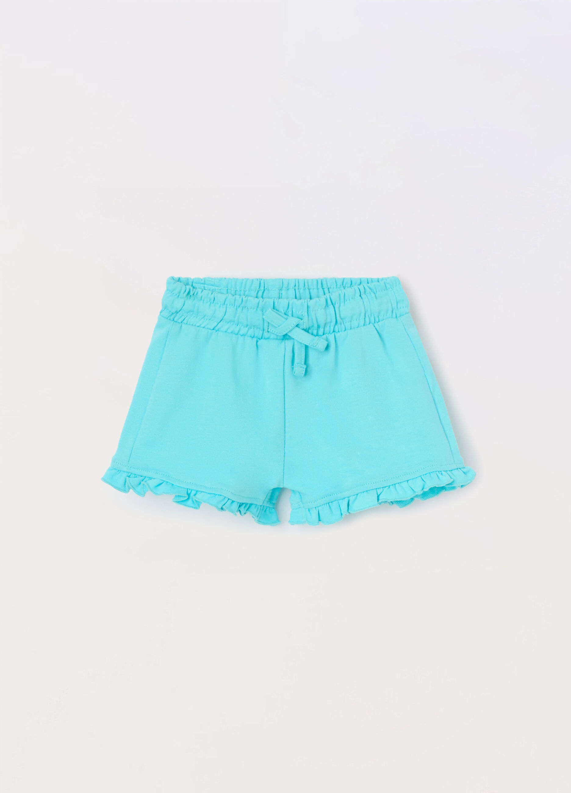 Shorts in french terry di puro cotone neonata_0