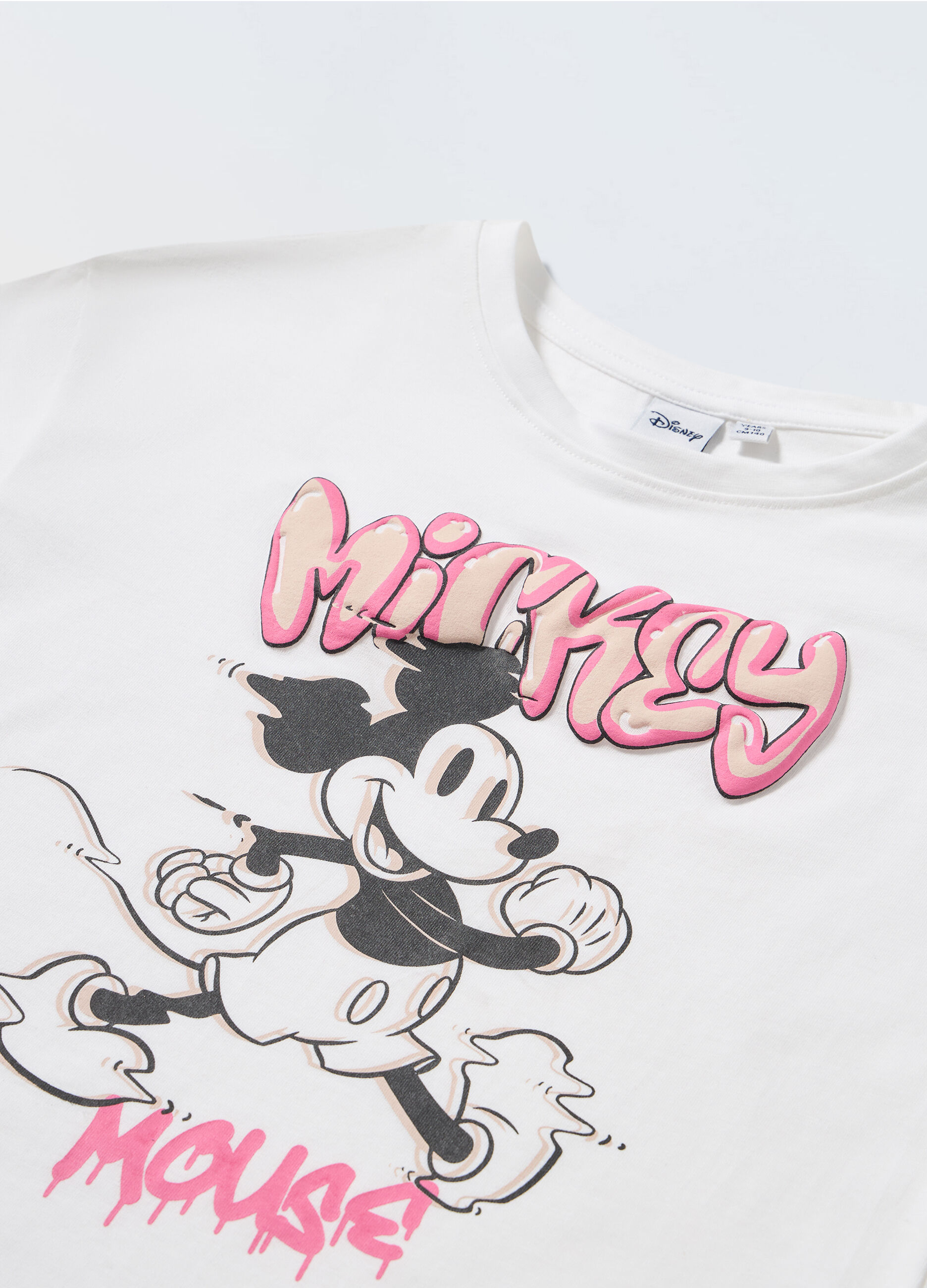 T-shirt Mickey Mouse in puro cotone ragazza_1
