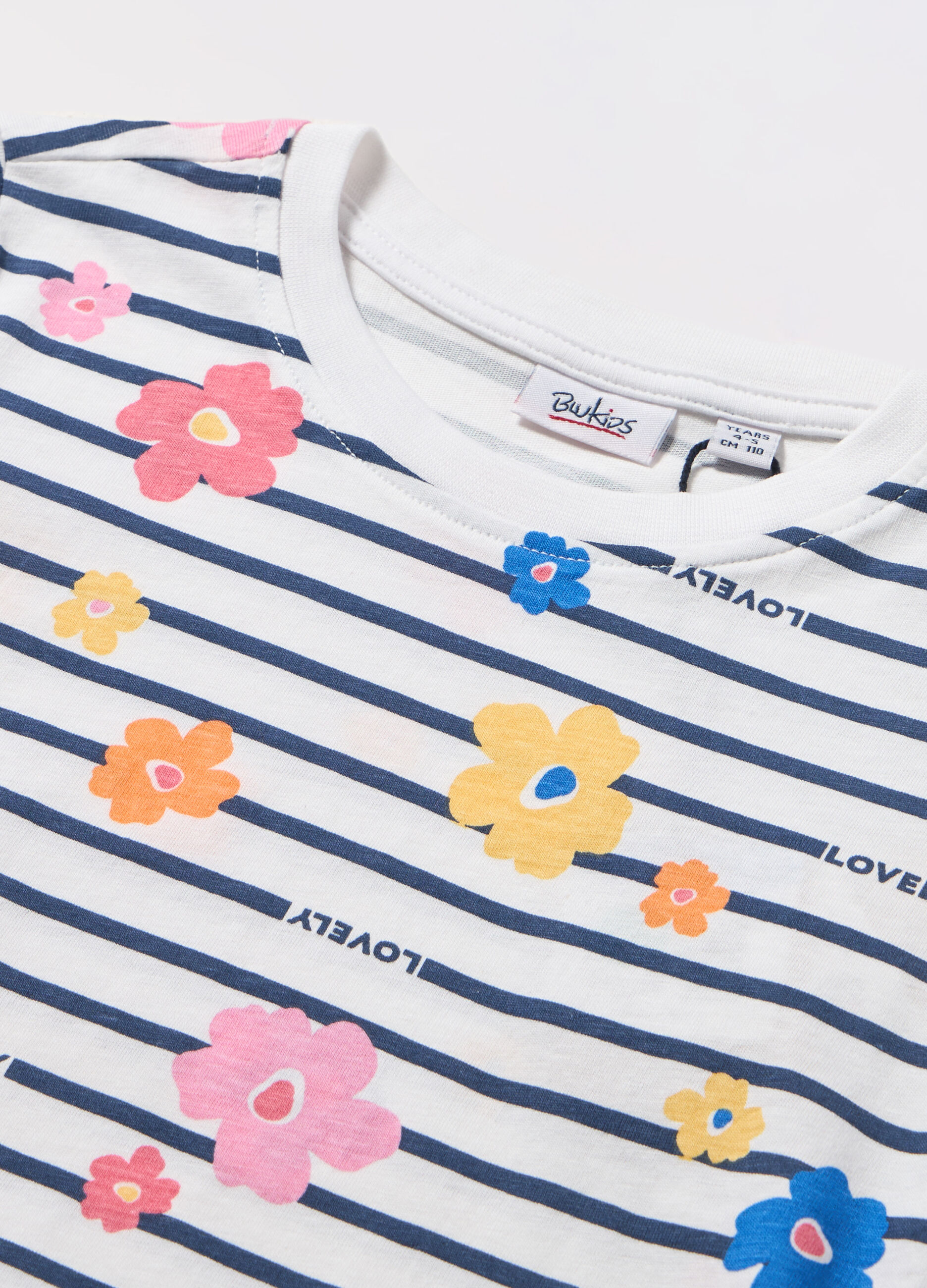T-shirt in jersey di puro cotone bambina_1