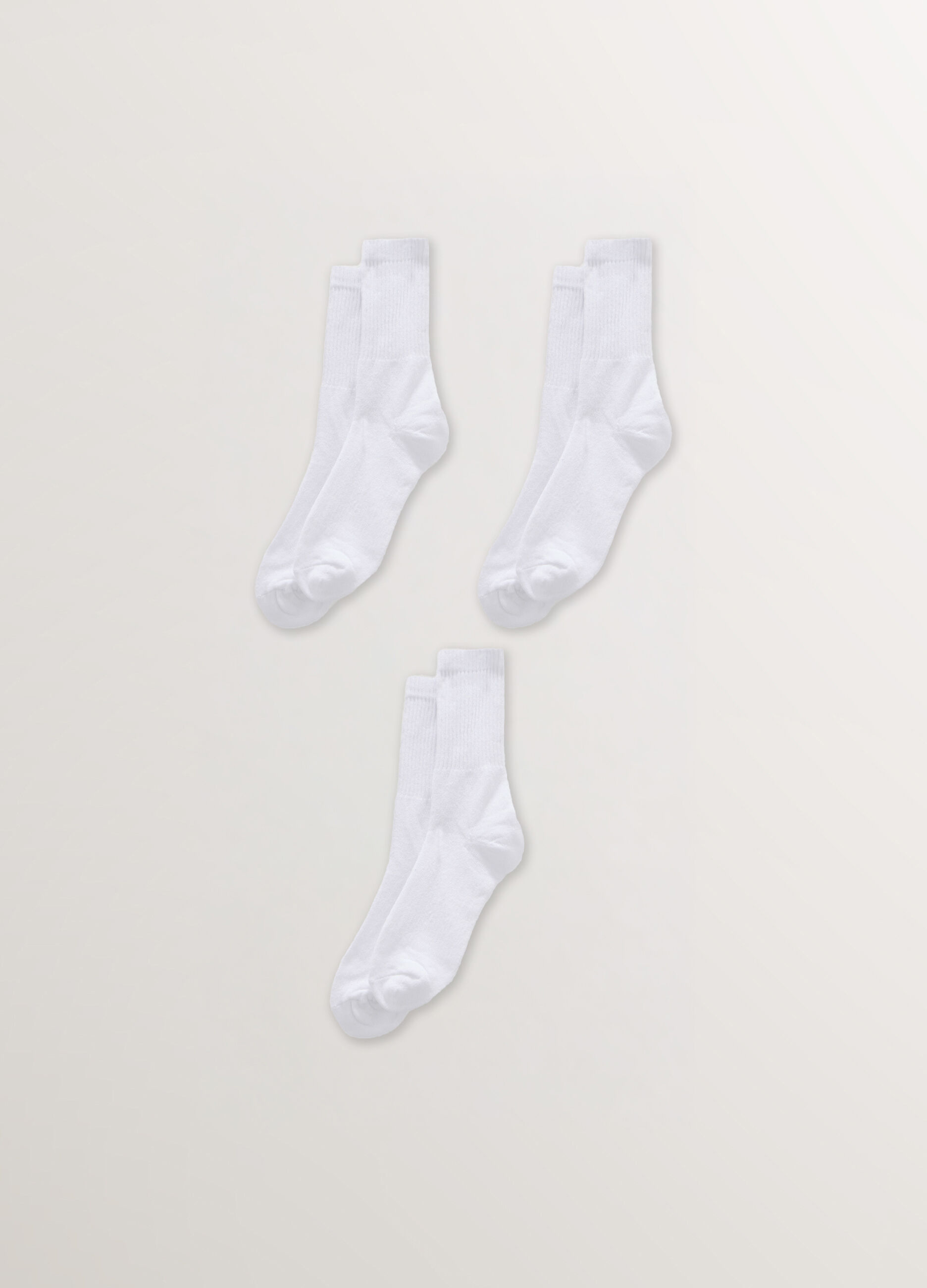 3 pack calze corte in cotone stretch uomo