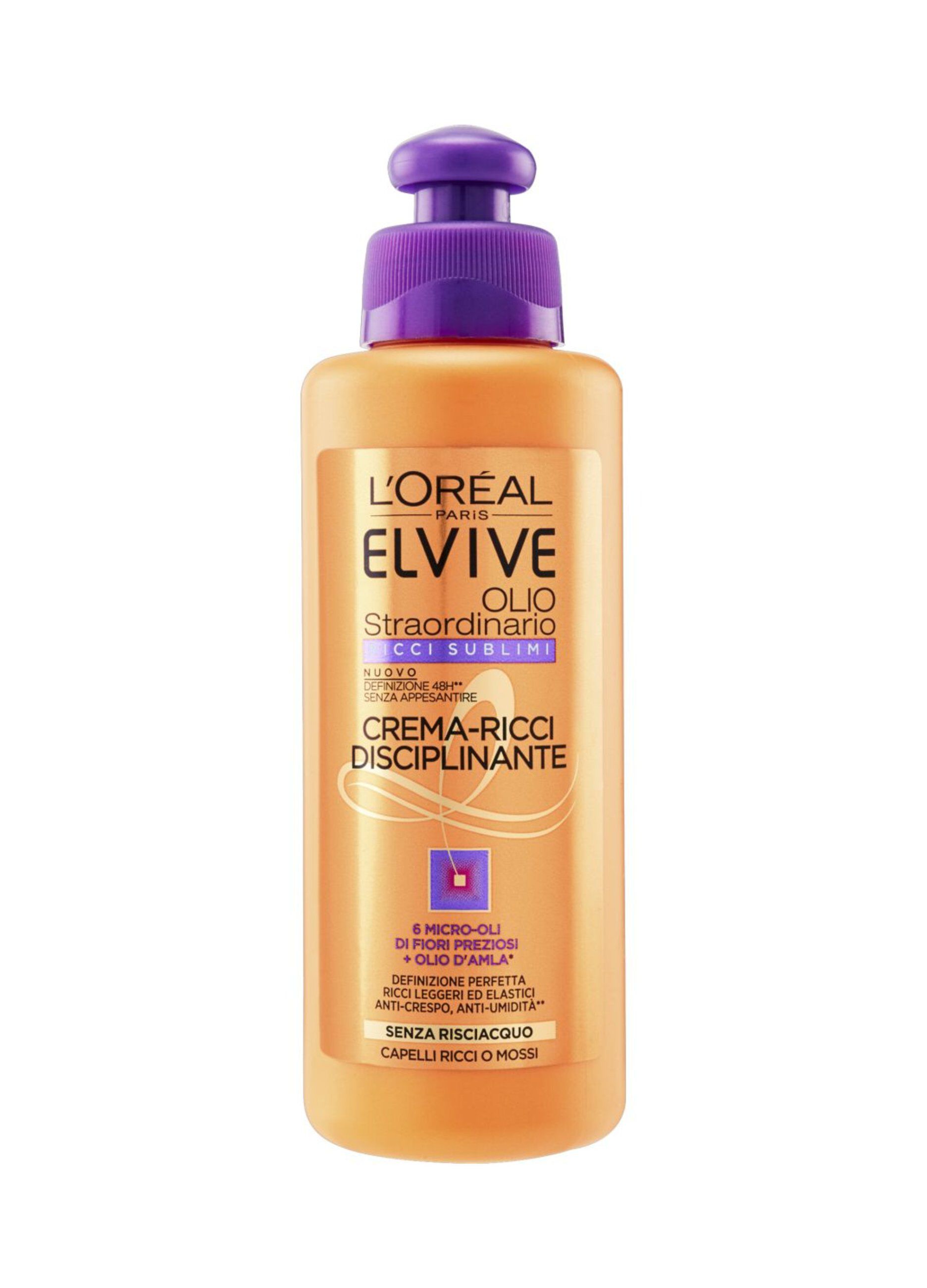 L'Oréal Paris Trattamento Elvive Olio Straordinario Ricci Sublimi, Crema per Capelli Ricci da Disciplinare, 200 ml._0