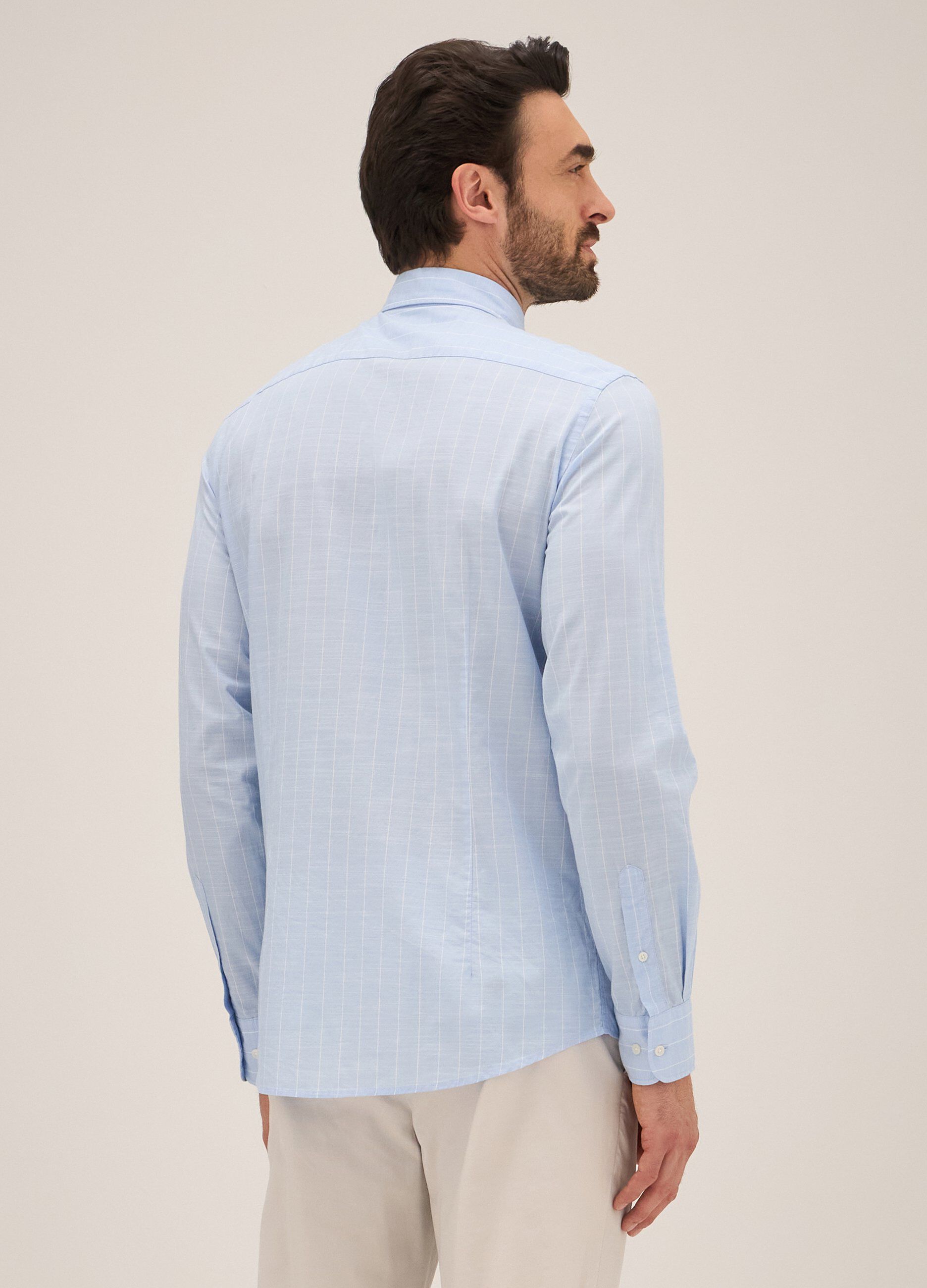 Camicia Rumford in puro cotone rigato uomo_1