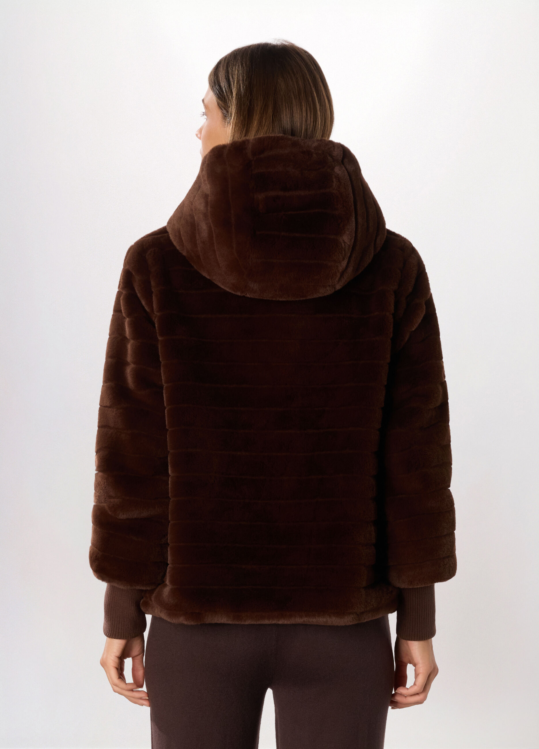 Giacca in eco fur donna_1