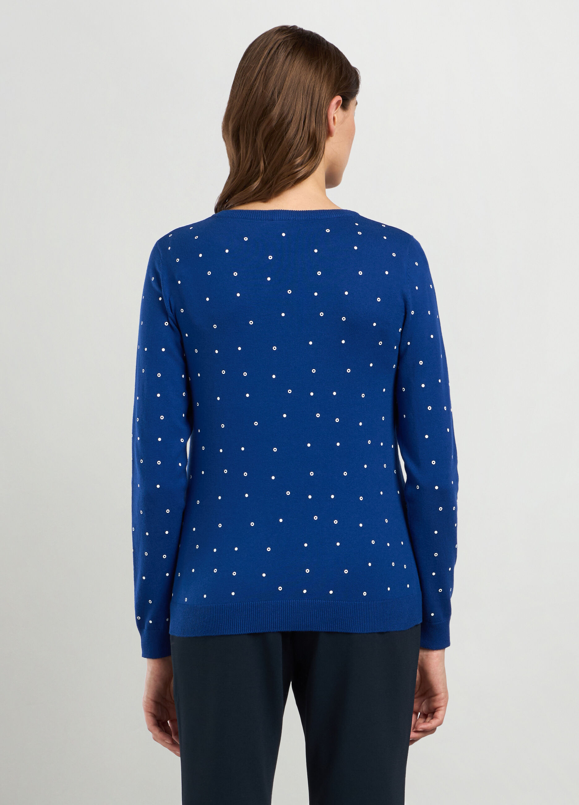 Girocollo tricot in misto cotone donna_1